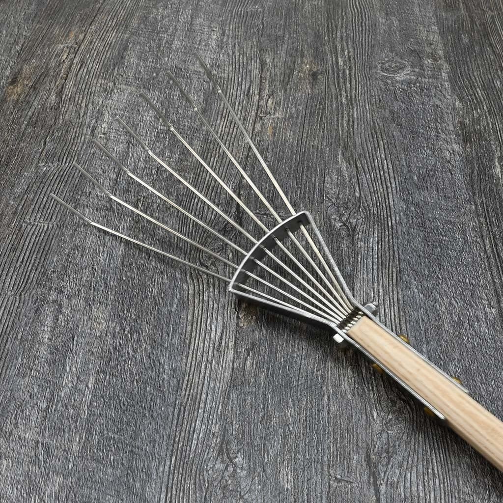 Sneeboer Leaf Rake 7-Tine Stainless Steel Hand-Forged Soil Dutch NEW - Image 3