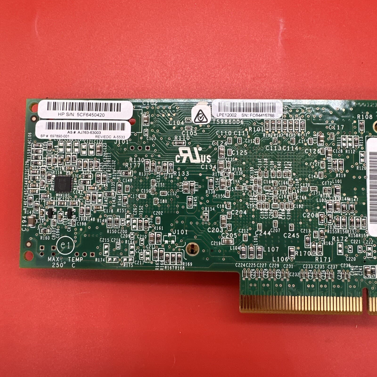 HP 697890-001 AJ763 82E 8GB Dual Port PCIe FC Host Bus Adapter - Full Height - Image 5
