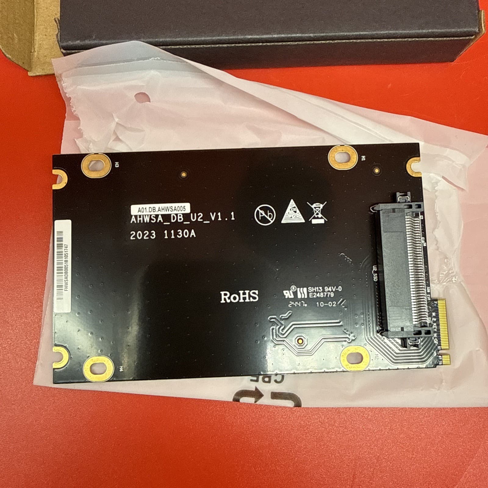AHWSA_DB_U2_V1.1 M.2 NVMe To U.2 Adapter For Minisforum MS-01 - Image 2