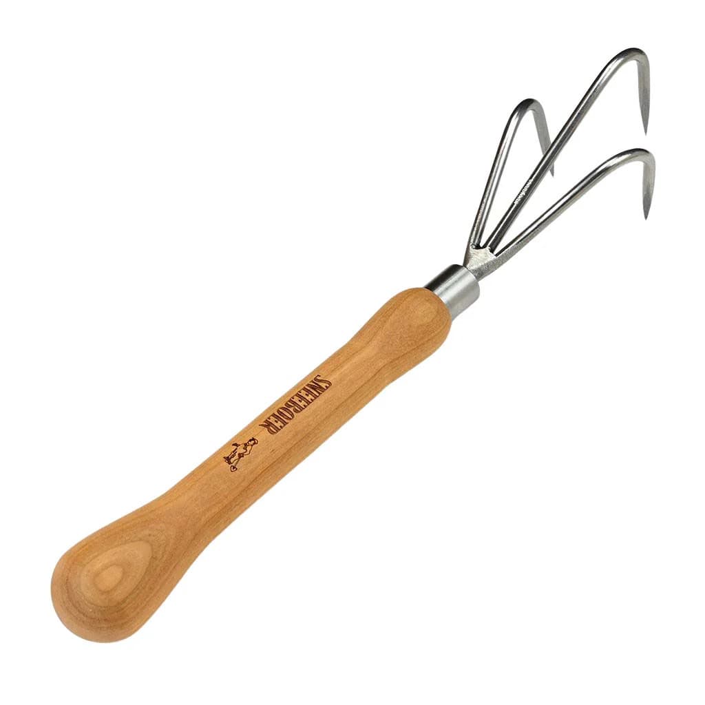 Sneeboer Hand Garden Cultivator - Bulb Handle Hand Weeder Stainless Steel NEW