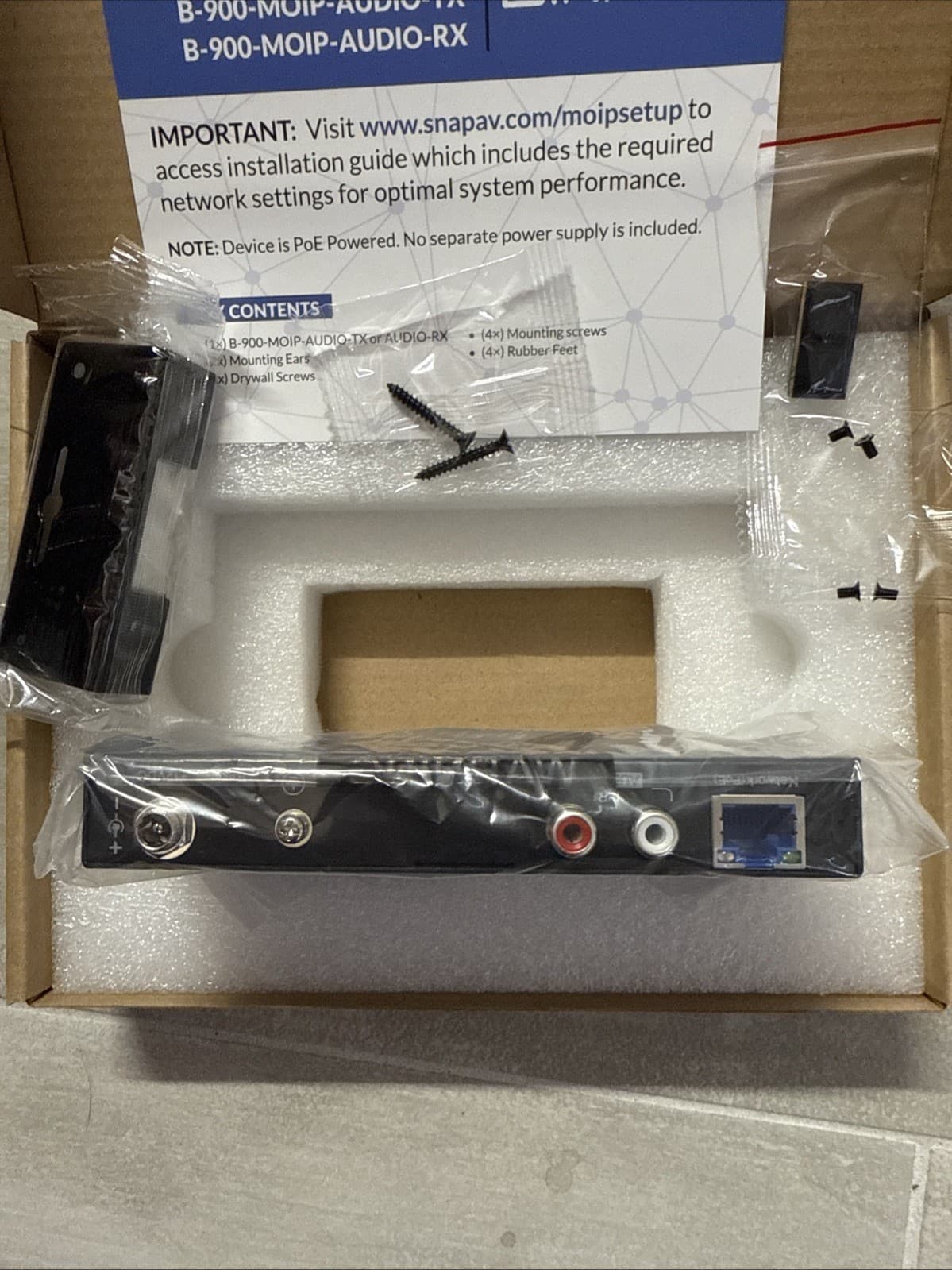 Binary B-900-MOIP-AUDIO-TX MoIP Audio Transmitter Media Over IP Black RJ45 - Image 4
