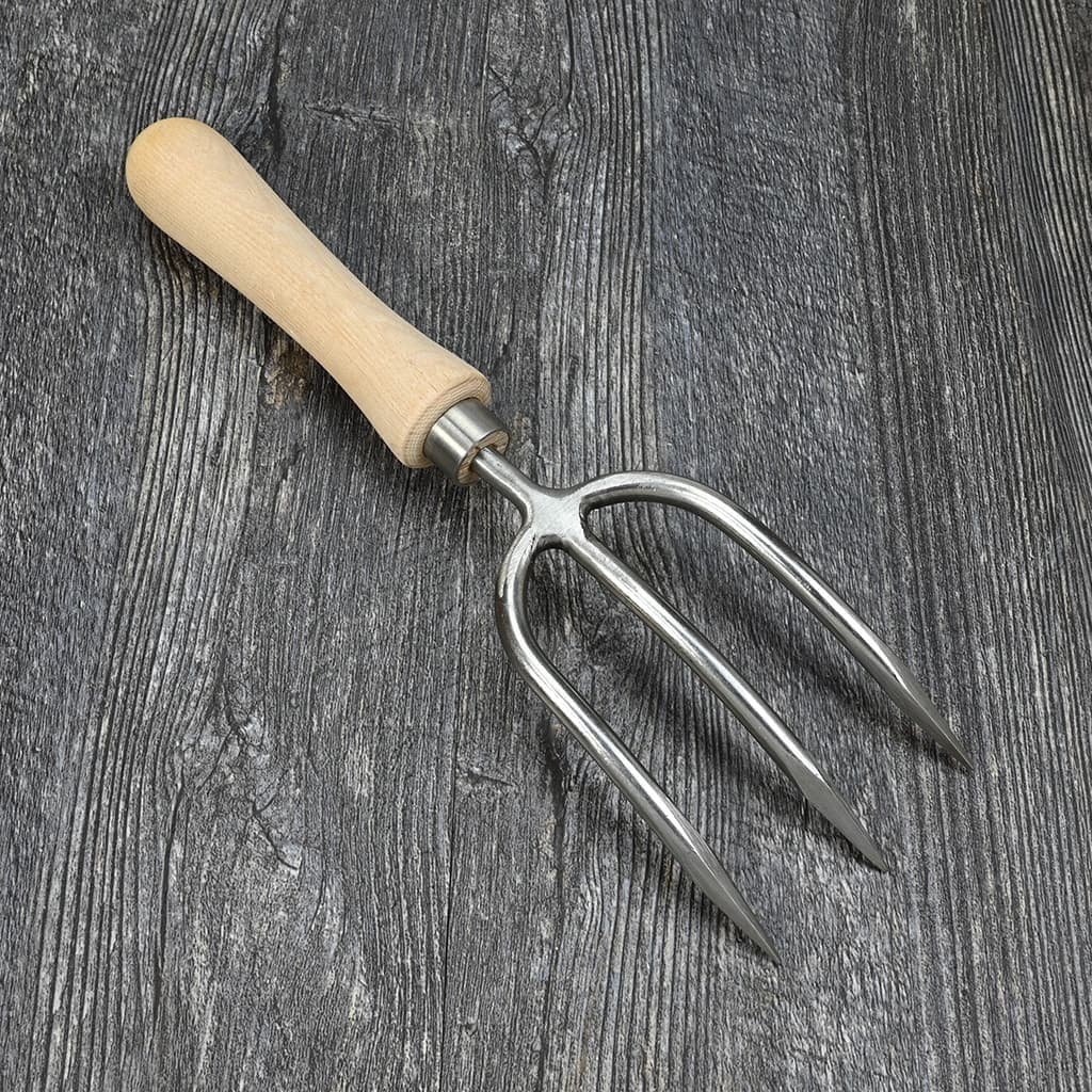 Sneeboer Round Tine Garden Hand Fork Stainless Steel Hand-Forged Digging NEW - Image 4