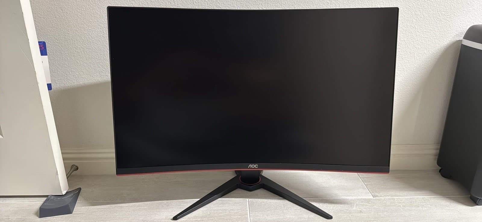 AOC CQ32G1 32" Curved Frameless Gaming Monitor, Quad HD 2560x1440 144 Hz Black - Image 2