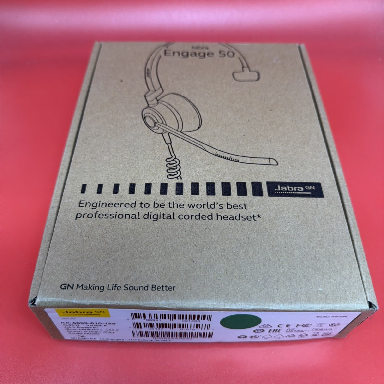 NEW Jabra Engage 50 HSC080 Corded Mono Headset USB-C 5093-610-189 - Image 9