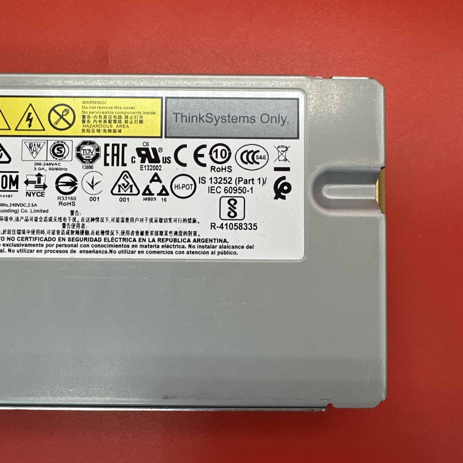 Lenovo 01KR193 700-014187-1000 550w Server Power Supply  For IBM 550 W - Image 4