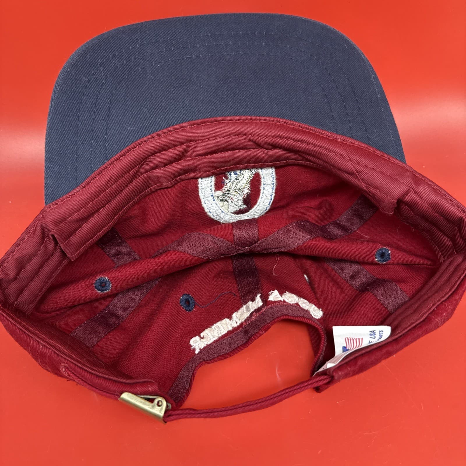 1999 U.S. Open Golf Hat Cap Pinehurst No. 2 Red Adjustable Strap USGA Member - Image 8