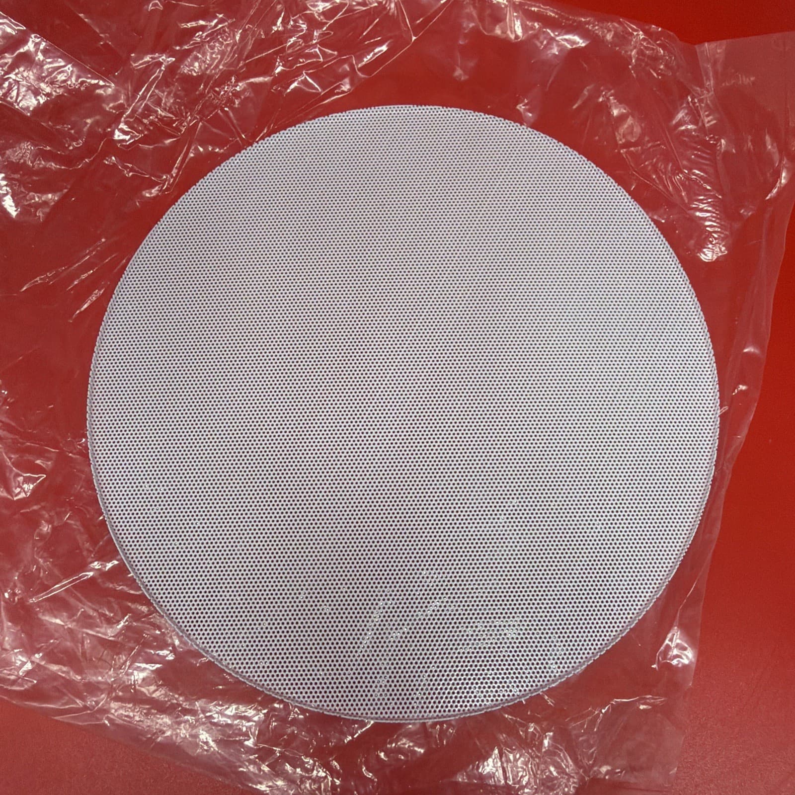 7.5” Round White Metal Speaker Grill New - Image 4