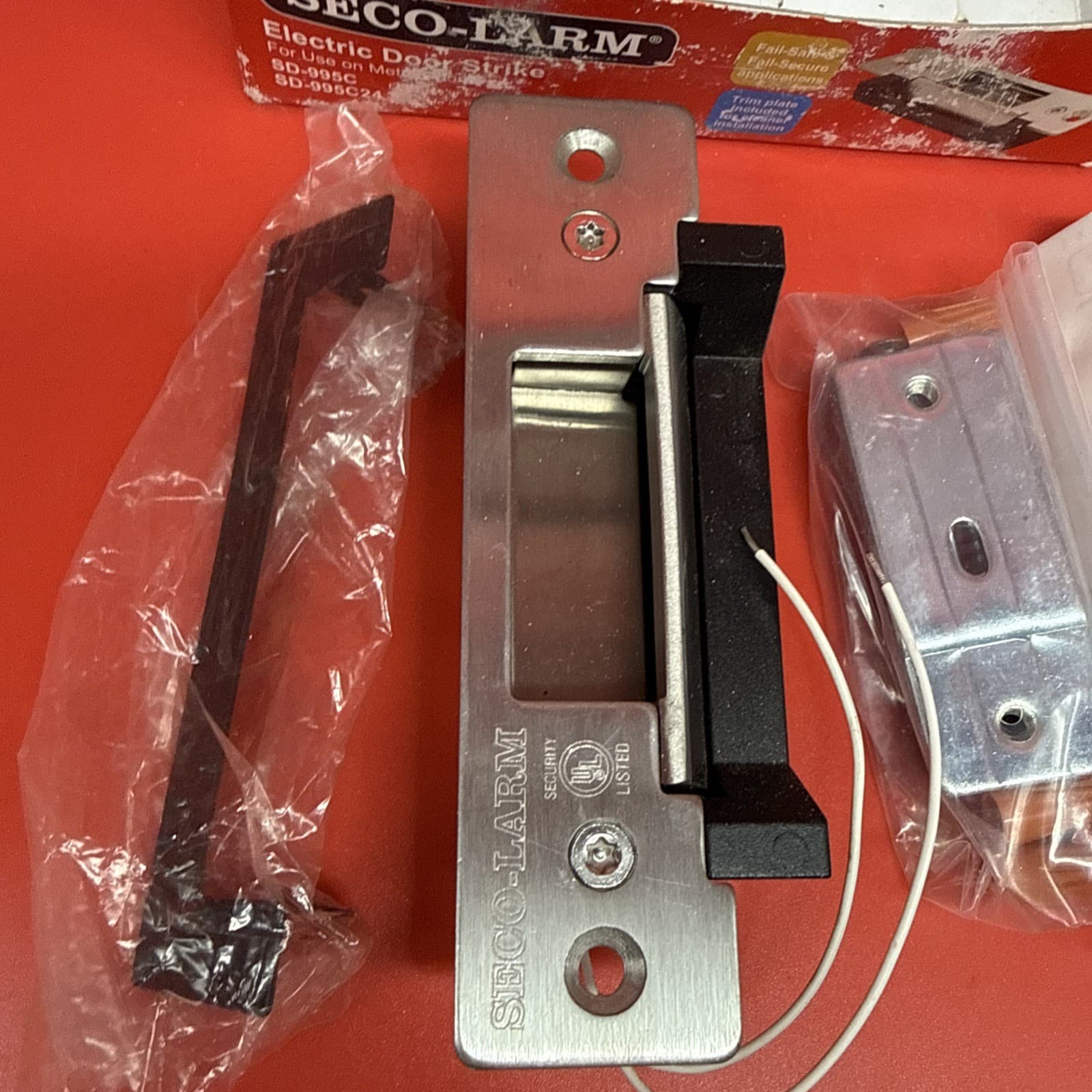 Seco-Larm SD-955C Fail-Safe Electric Door Strike 1000lbs Cylindrical Door Lock - Image 2