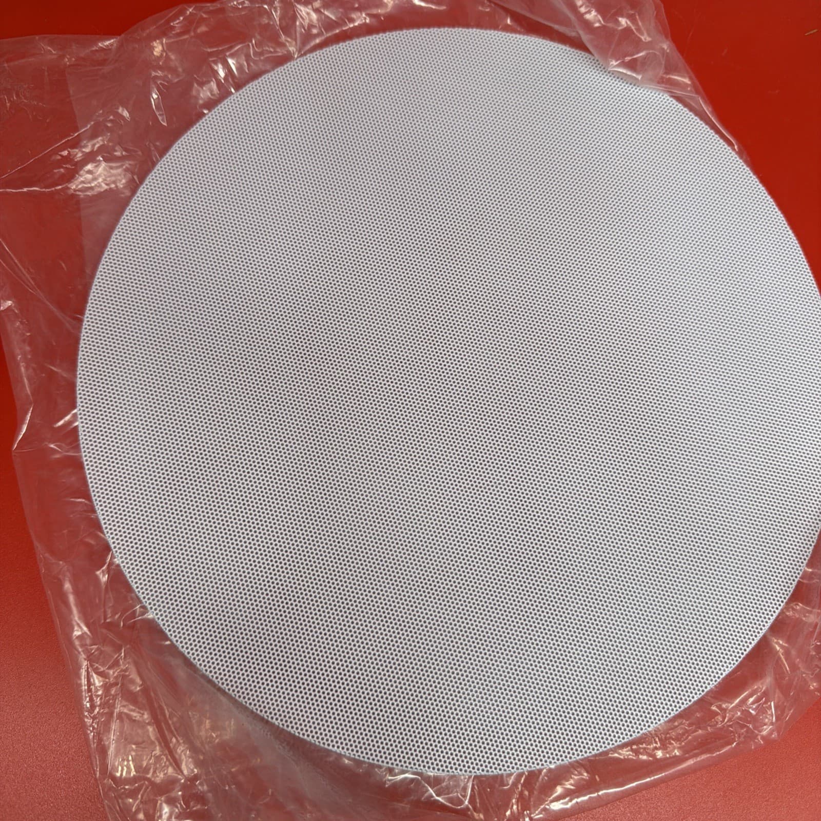 9” Round White Metal Speaker Grill New - Image 2