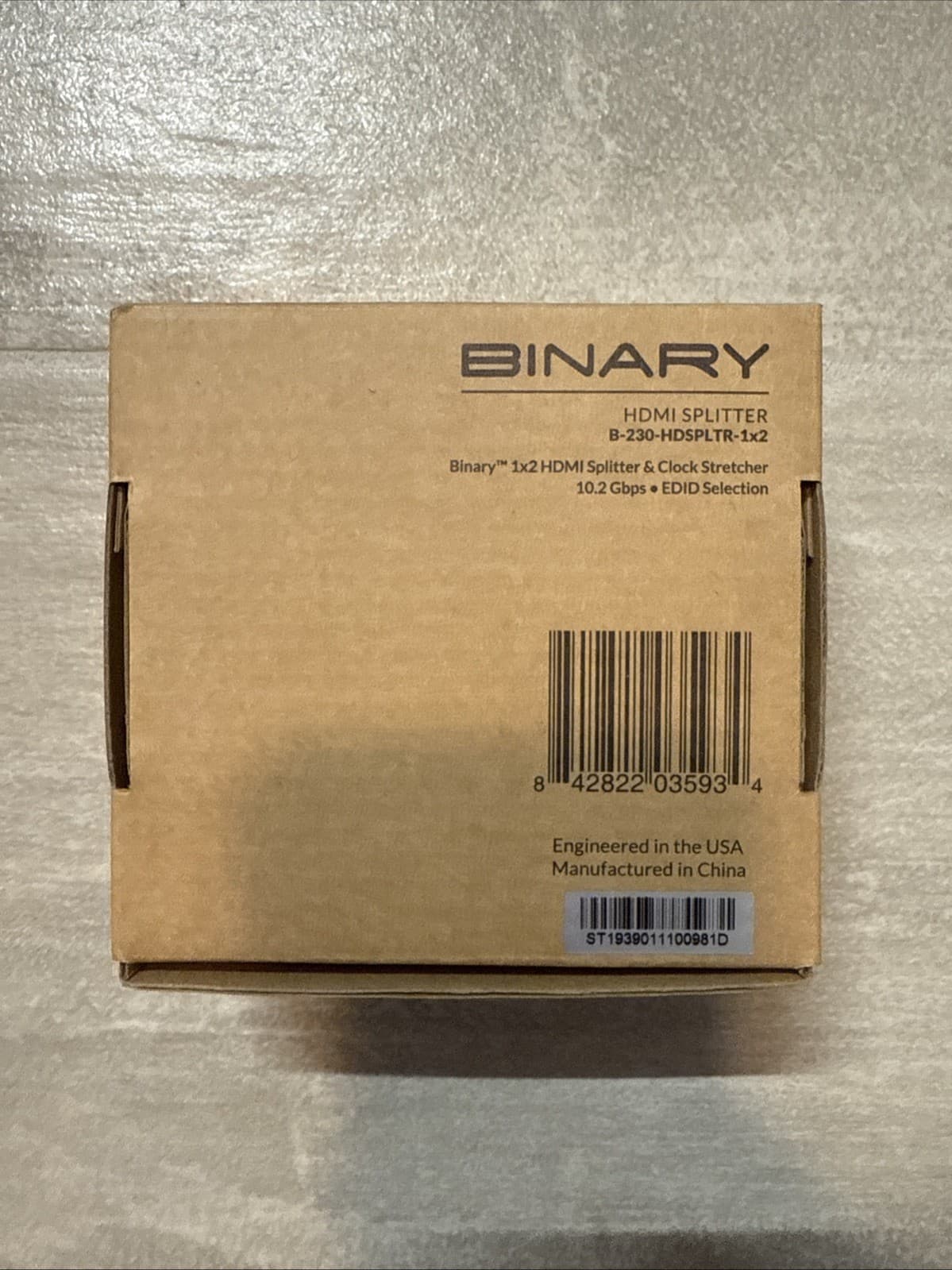 Binary B-230-HDSPLTR-1x2 HDMI Splitter & Clock Stretcher 10.2Gbps EDID Selection - Image 4