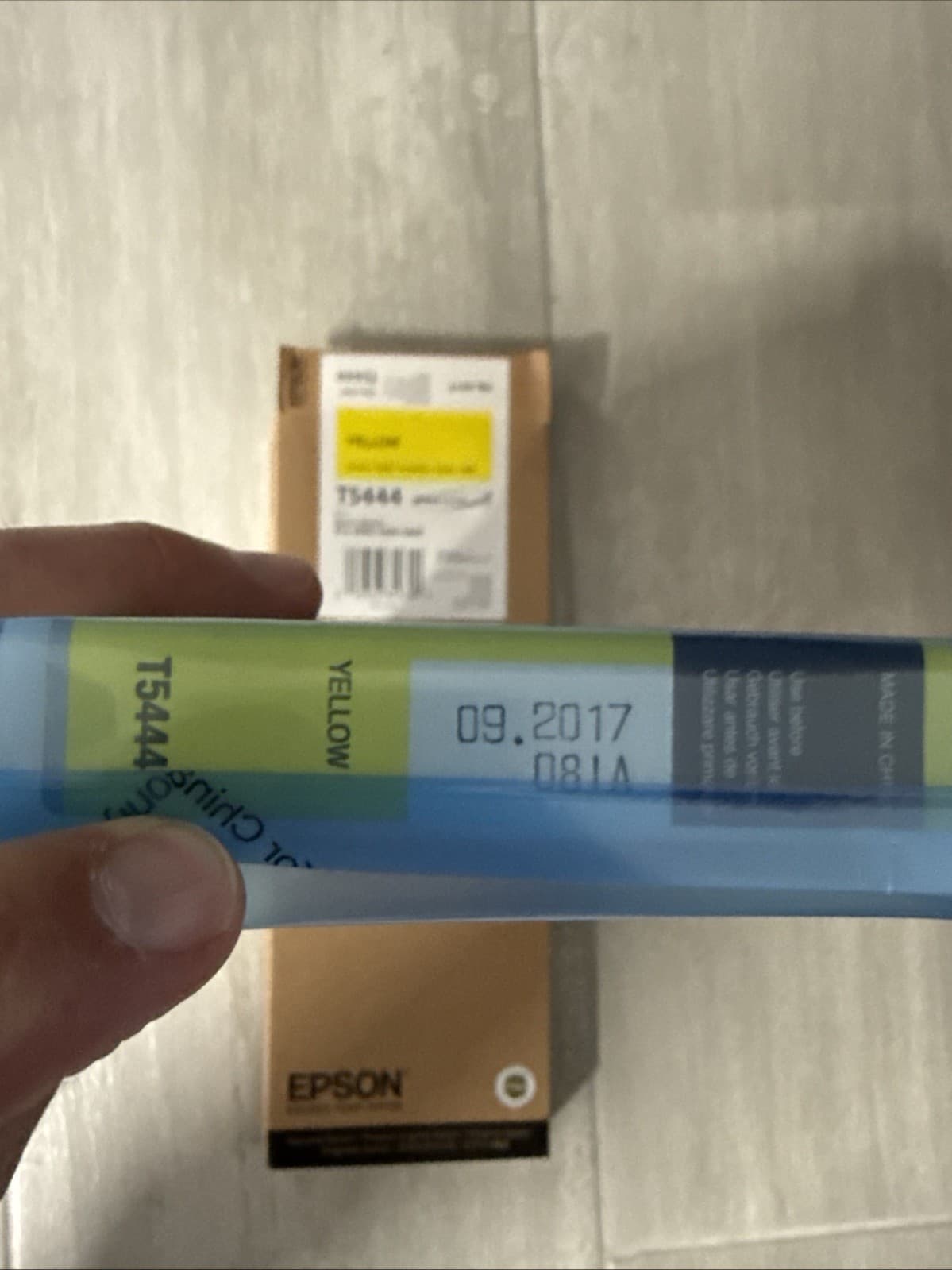 New Sealed Epson Yellow Ink Cartridge T5444 Pro 4000 4400 9600 Epson T5444 - Image 3