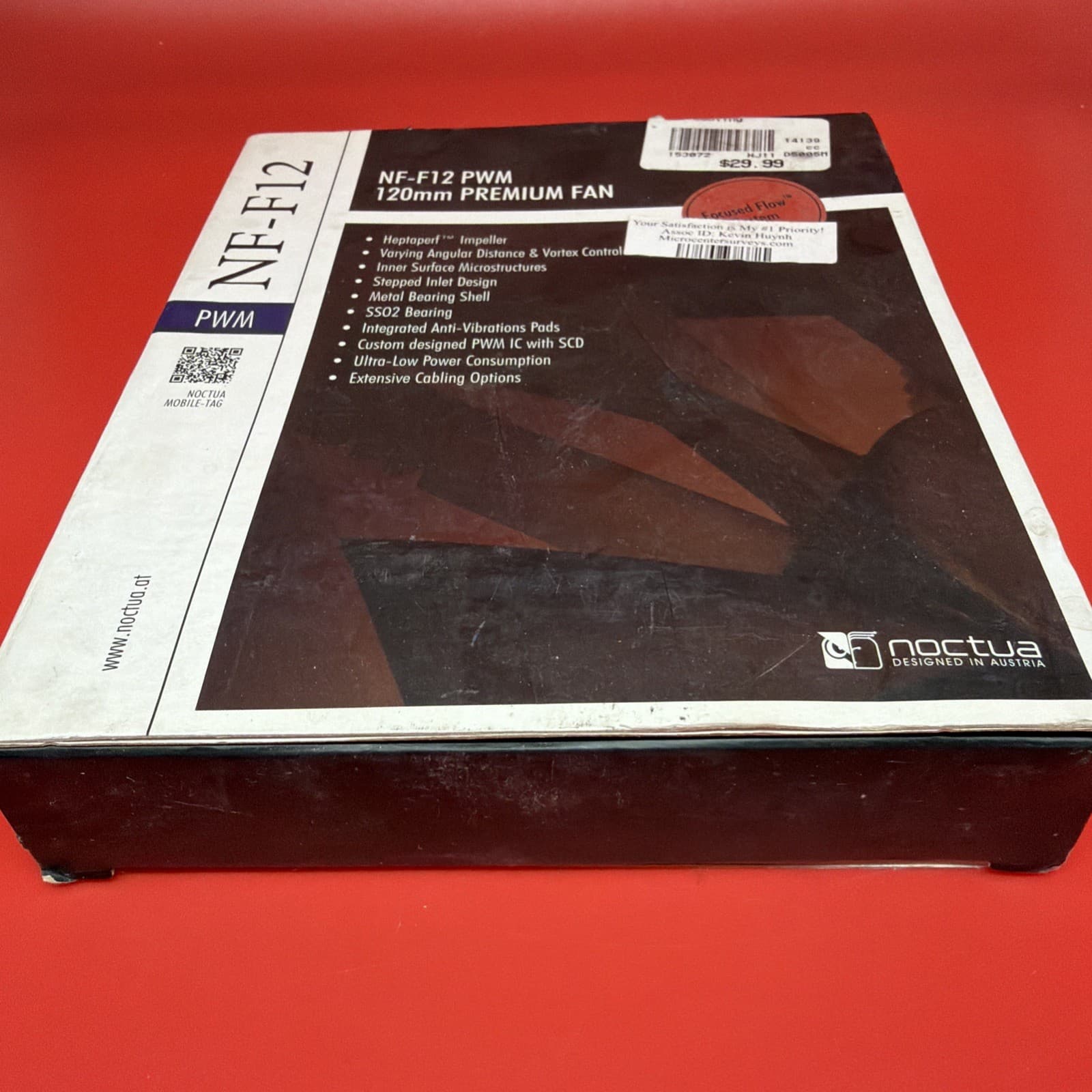 Noctua NFF12PWM 120mm Cooling Fan - Brown Case Fan Aluminum 12 V 1500 RPM 4-Pin - Image 4