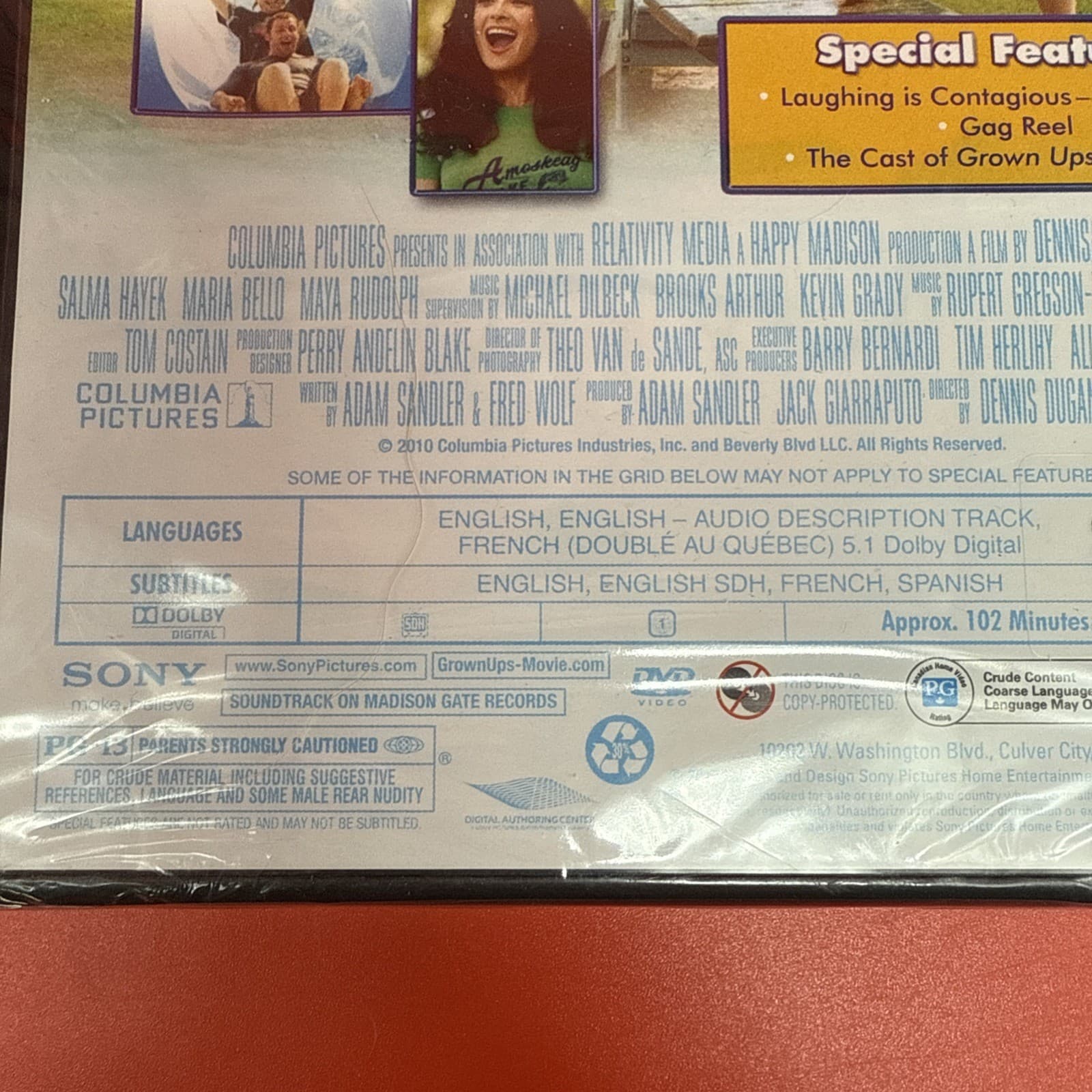 Grown Ups (DVD, 2010) - Adam Sandler - Brand New Sealed Comedy-Contemporary - Image 4