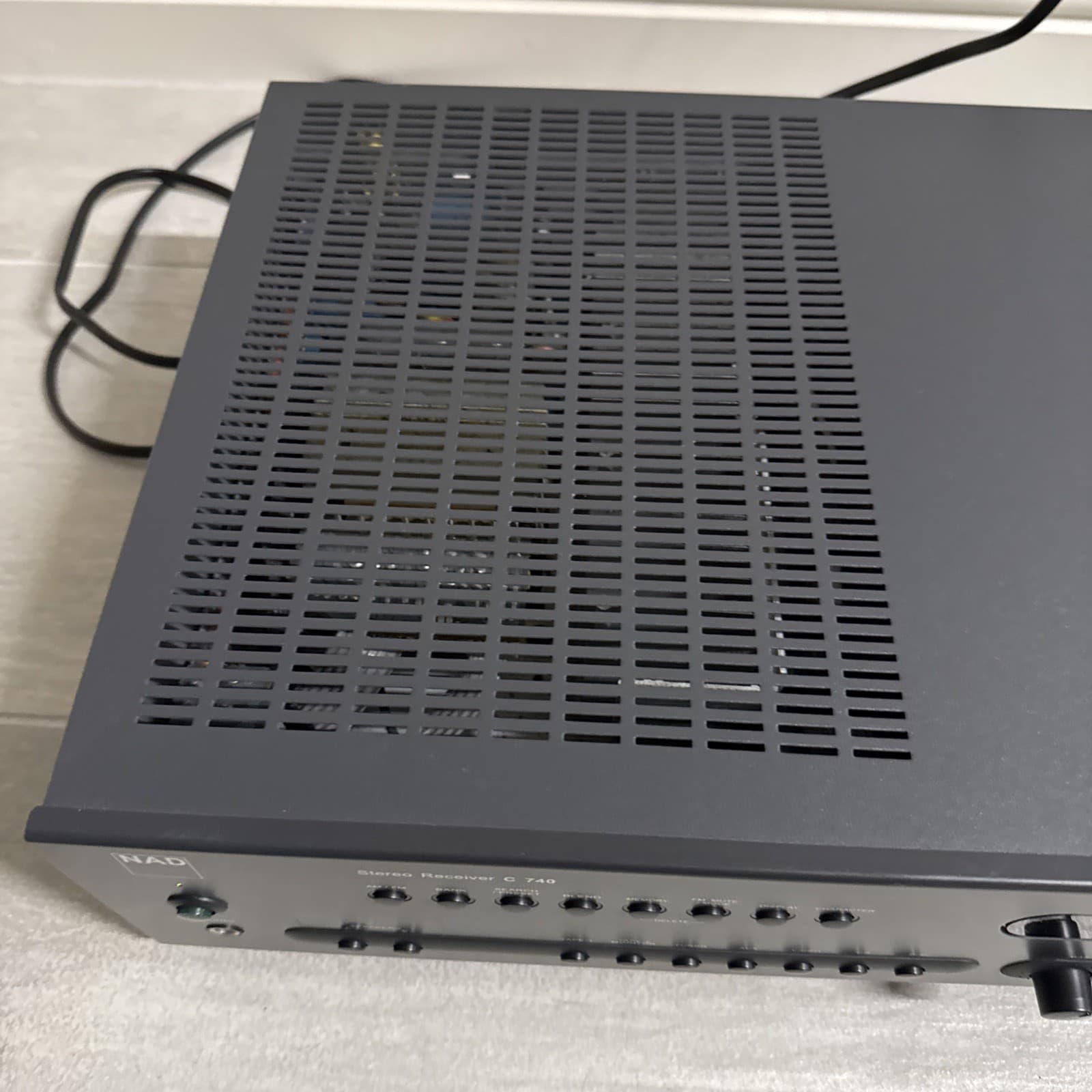 NAD C-740 Stereo Receiver 35W 40W 140W Gray C740 AM Digital Tuner AM/FM AUX 40 W - Image 6