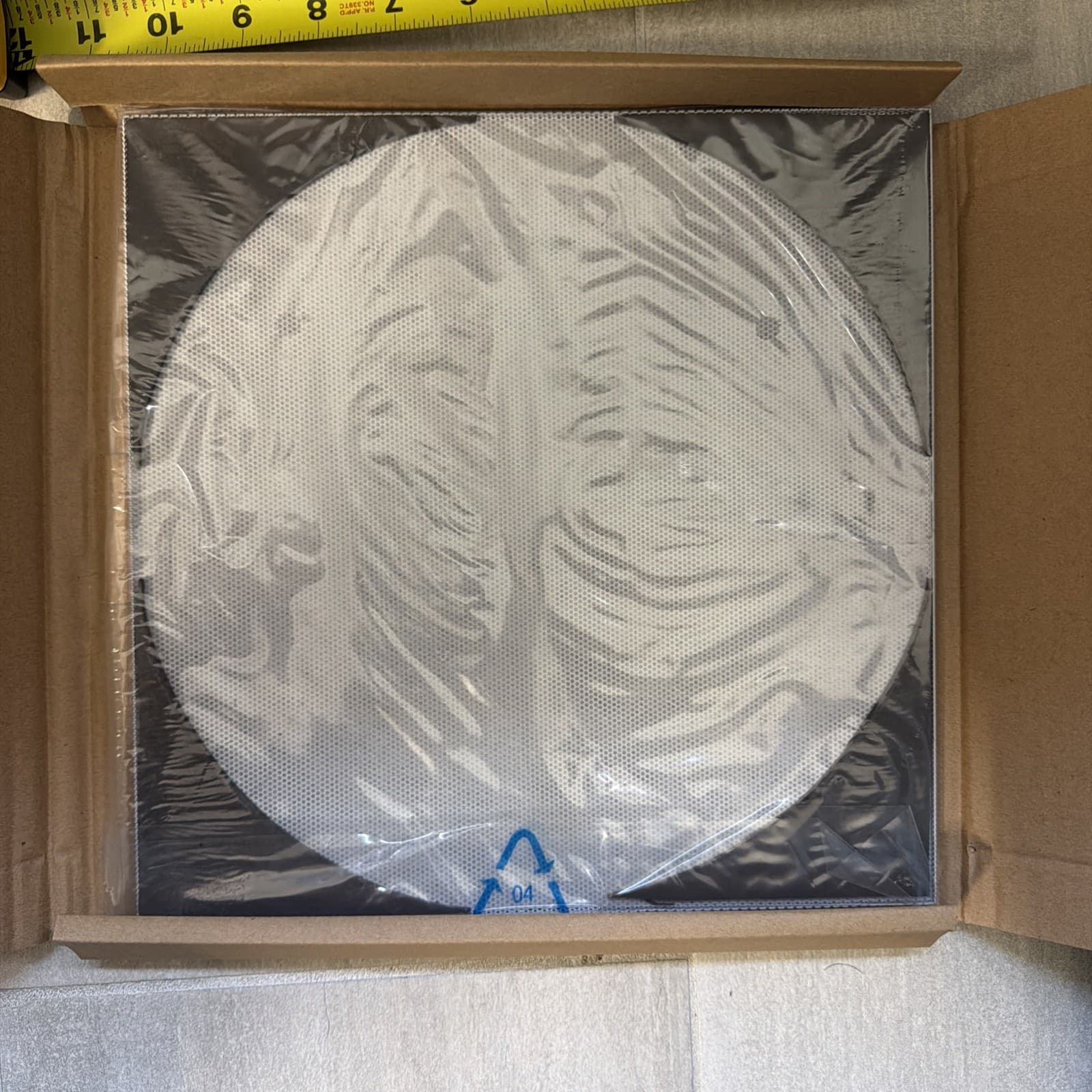 10.5” Square White Metal Speaker Grill New - Image 2