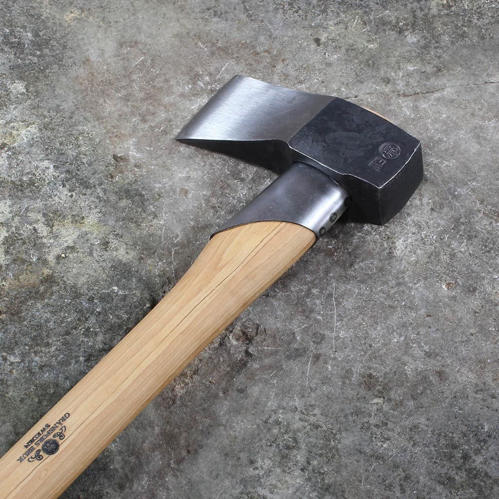 Gränsfors Bruk Large Splitting Axe Hand-Forged Hickory Handle 31 inch NEW - Image 3