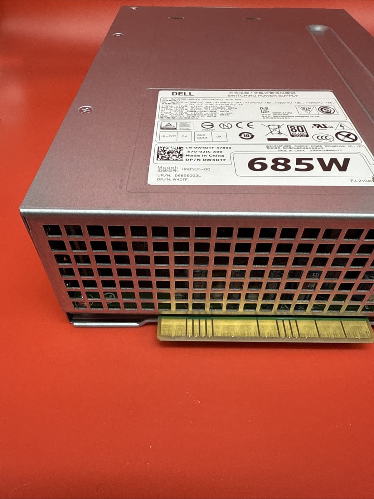 Dell 0W4DTF W4DTF 685W Precision Workstation Power Supply H685EF-00 Power Module - Image 3