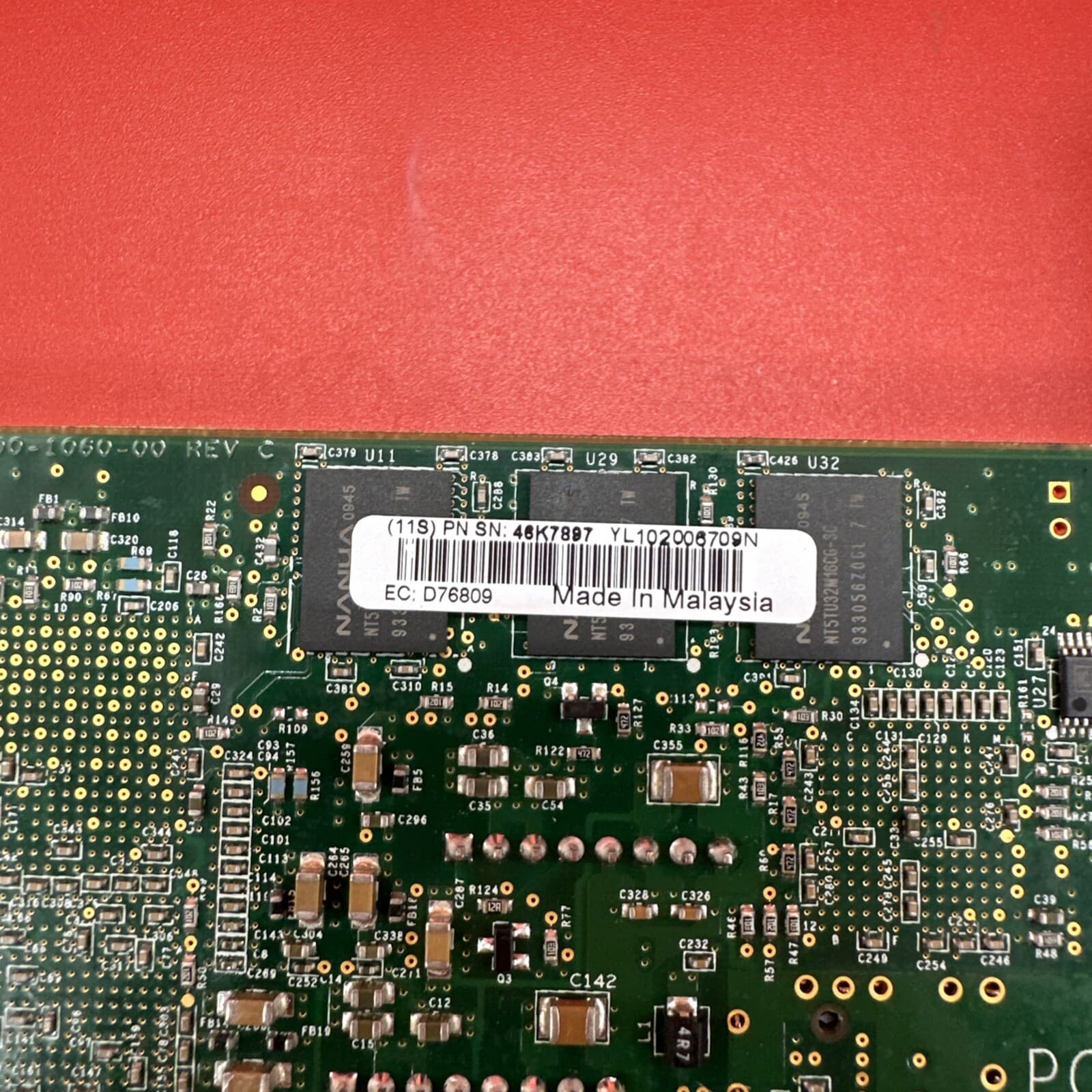IBM Feature 5769 46K7897 110-1077-30 D2 D76809 10Gb 1P Full Height PCIe NIC Card - Image 7