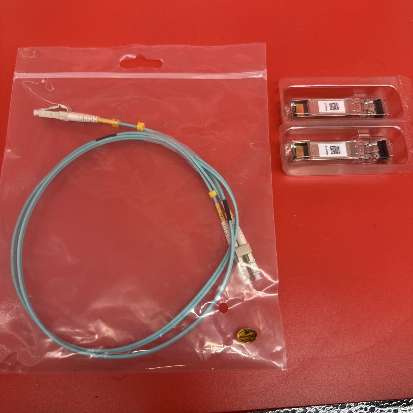 1M 10Gb SFP+ Direct Attach Fiber Cable Ubiquiti Compatible GIGDATA Blue 3 ft - Image 4