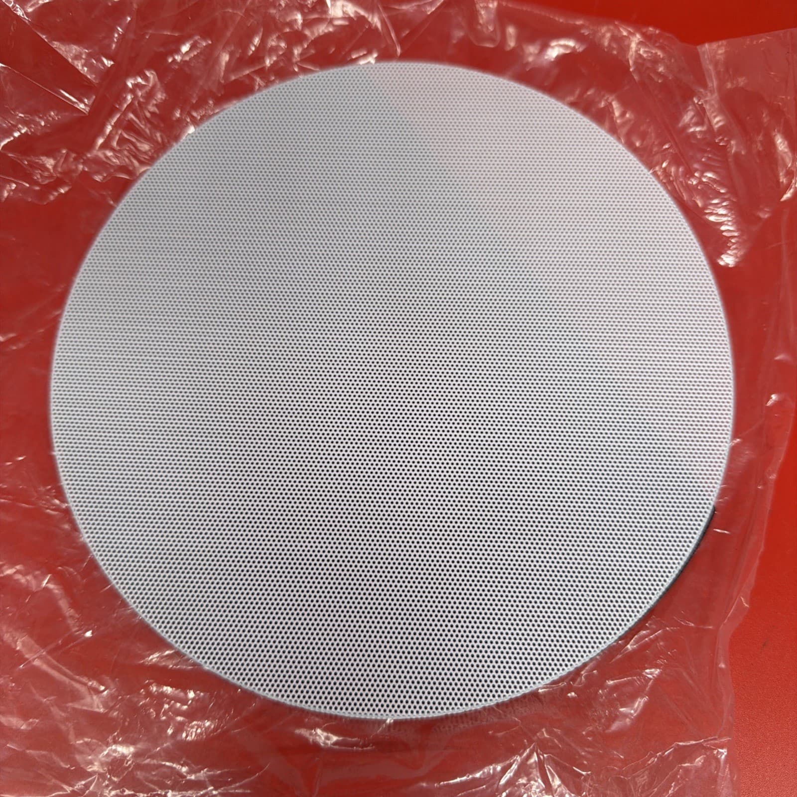 7.5” Round White Metal Speaker Grill New