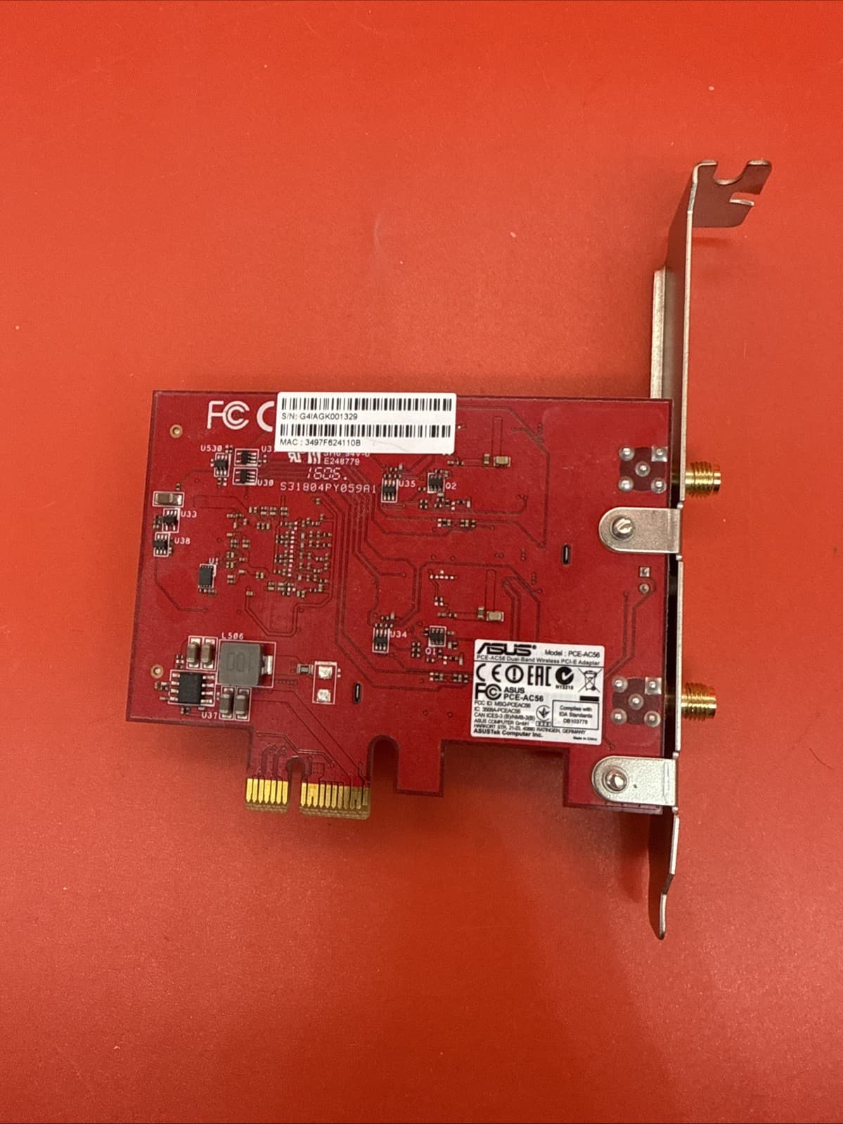 Asus PCE-AC56 Dual-Band Wireless PCI-E Adapter - Full Height - No Antenna - Image 6