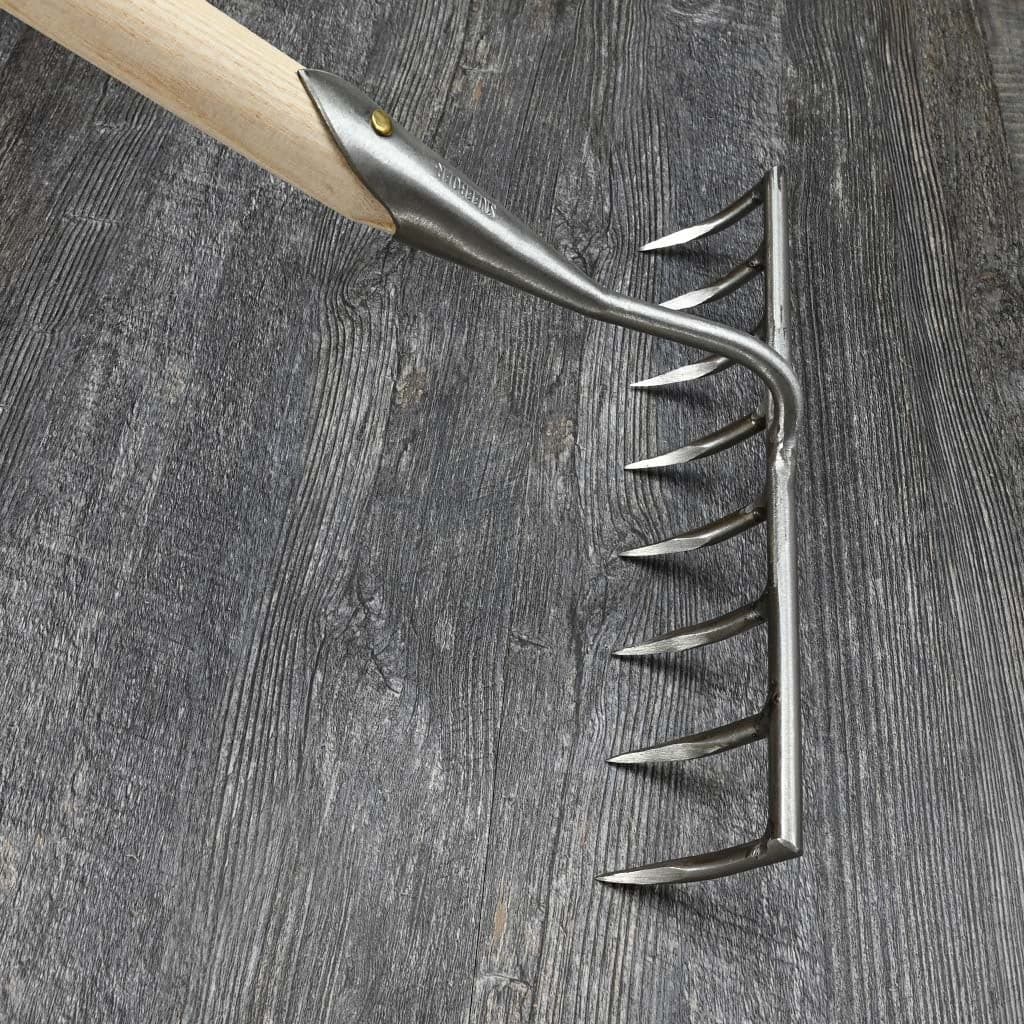 Sneeboer Garden Rake - 8 Tine Stainless Steel Hand-Forged Soil Dutch NEW - Image 2