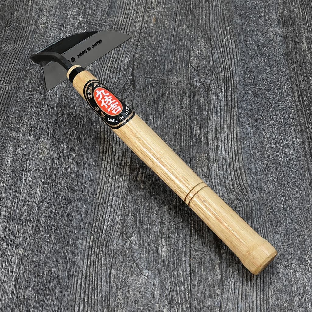 Japanese Garden Hand Hoe Carbon Steel Wood Handle Left Hand Weeding NEW - Image 3