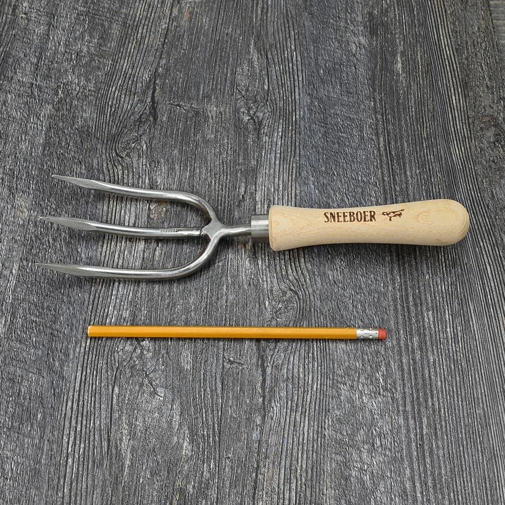 Sneeboer Round Tine Garden Hand Fork Stainless Steel Hand-Forged Digging NEW - Image 6