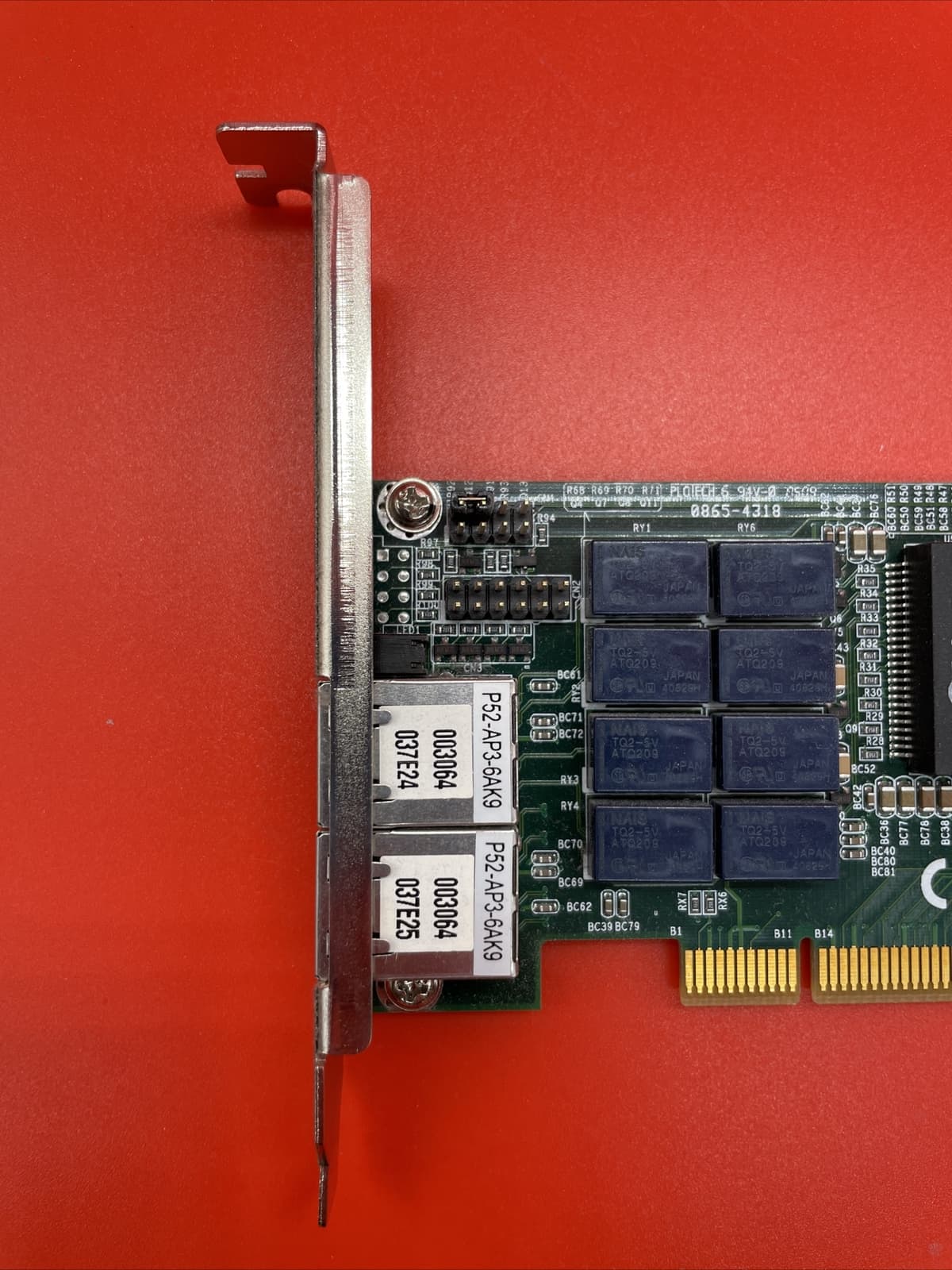 51-45006-A03 PCI-8246 LAN / WAN Intercept Bypass Heartbeat PCI Full Height Card - Image 2