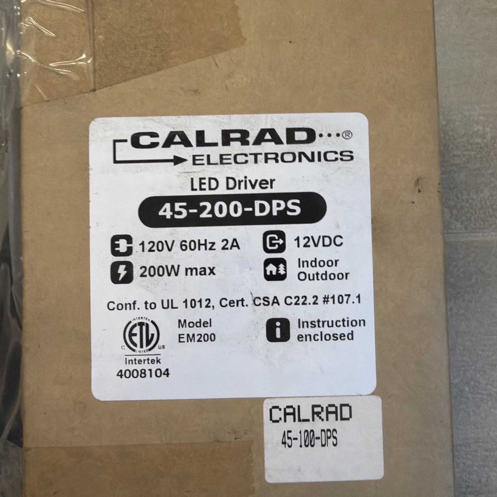 CALRAD 45-200-DPS LED Driver Power Supply - Image 2