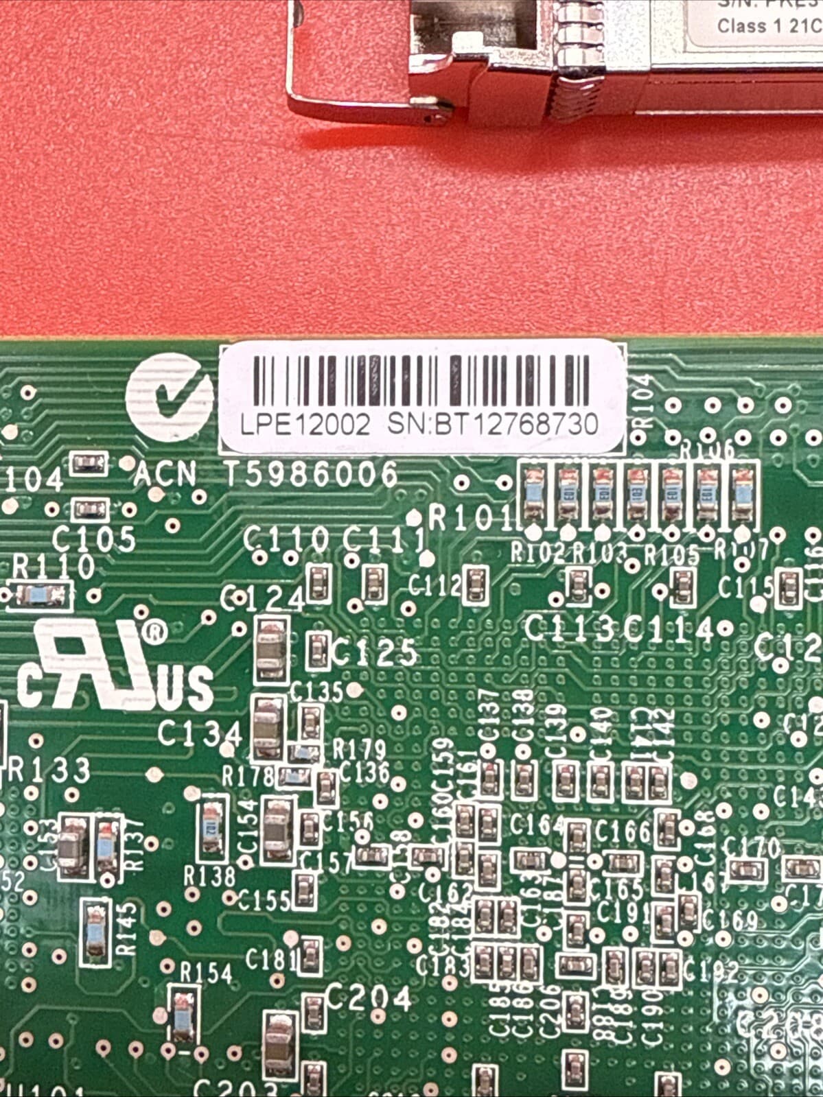 IBM Feature 577D 74Y2279 74Y2216 2Port 8GB FC Half Height HBA Adapter + 2 x SFP+ - Image 7