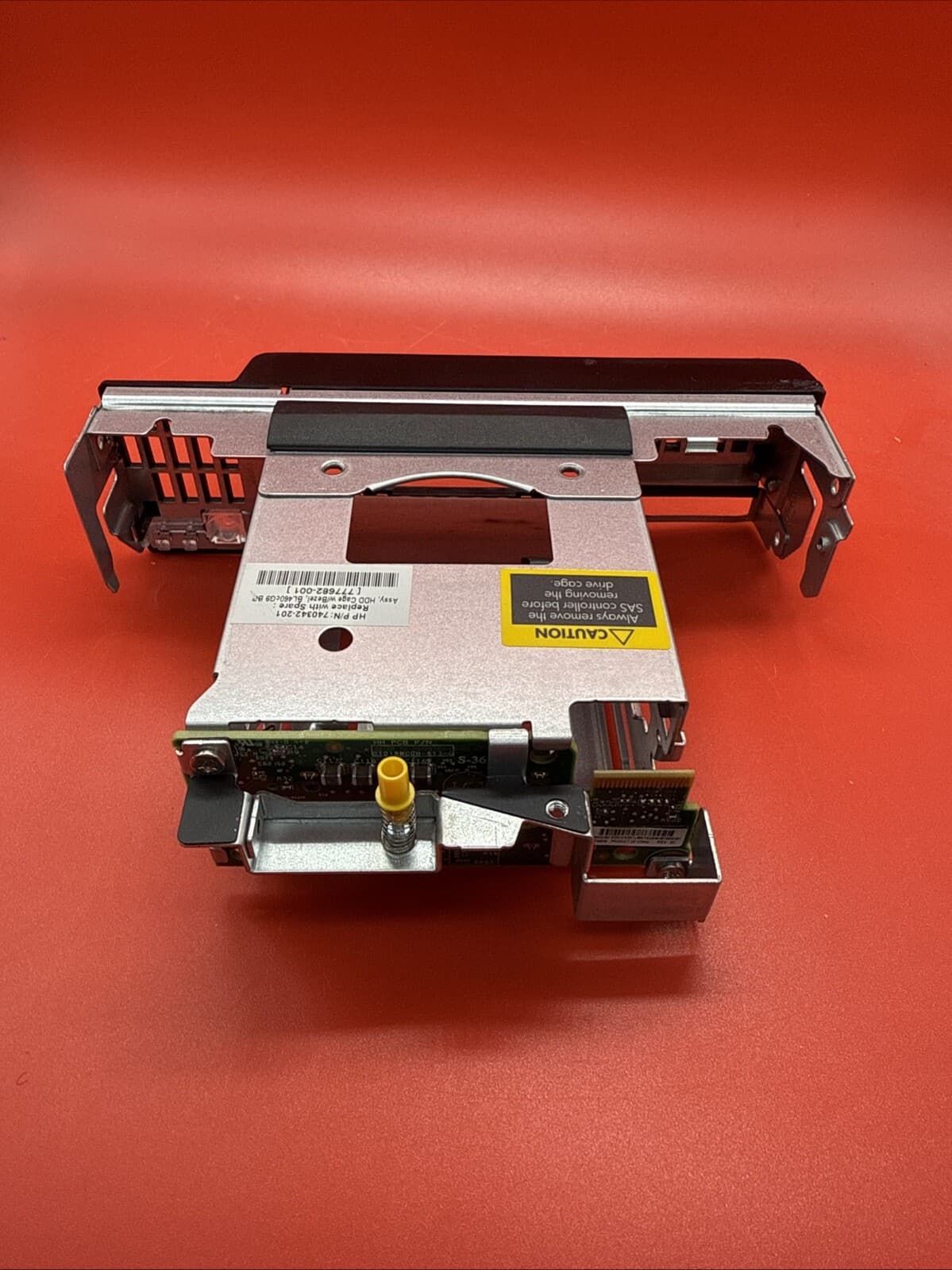 HP 777682-001 Assy HDD Cage W/ Bezel BL460c Gen 9 BP 744412-001 740045-001 Board - Image 3
