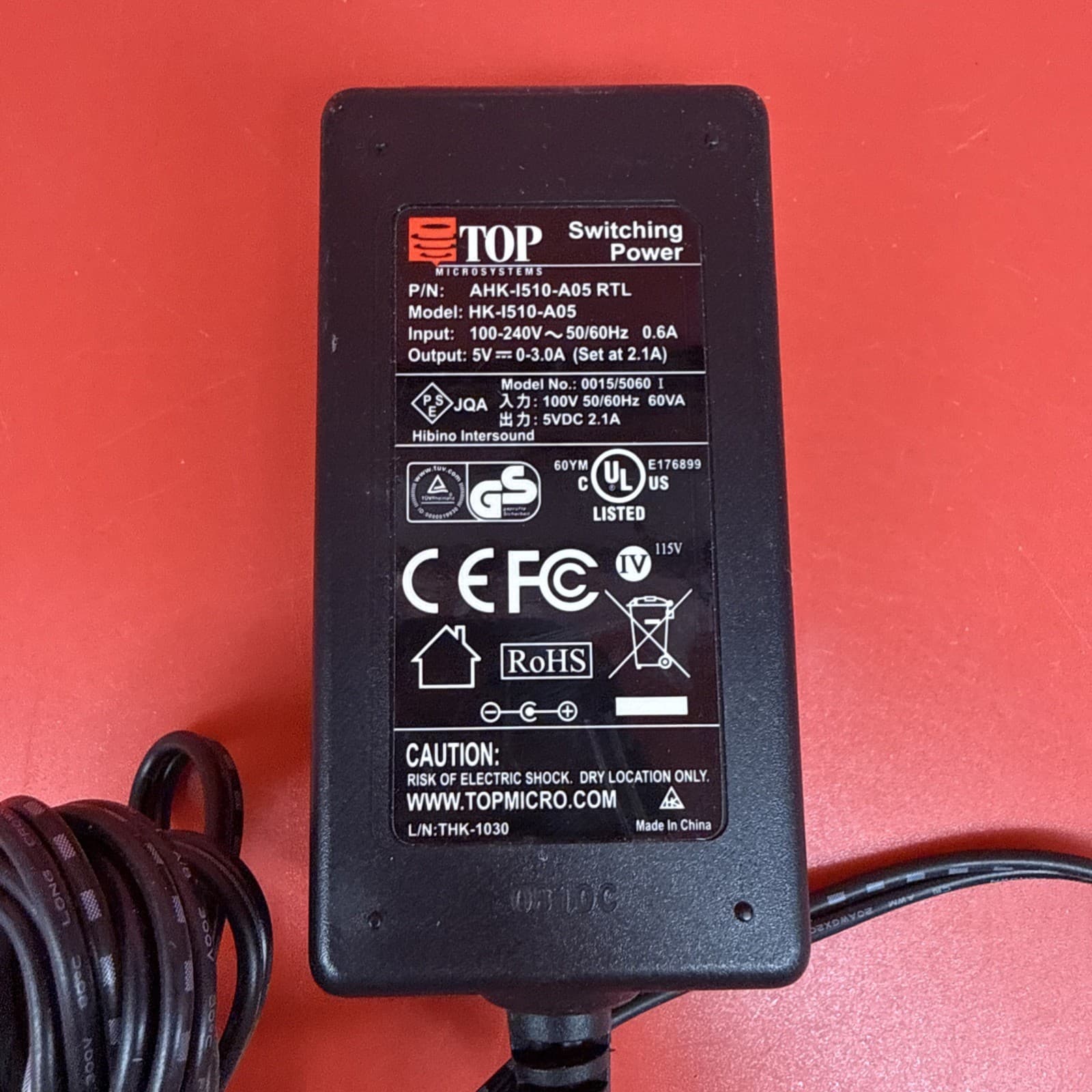 TOP Switching Power Supply AHK-I510-A05 RTL 0015/5060 100V 5VDC THK-1030 - Image 2