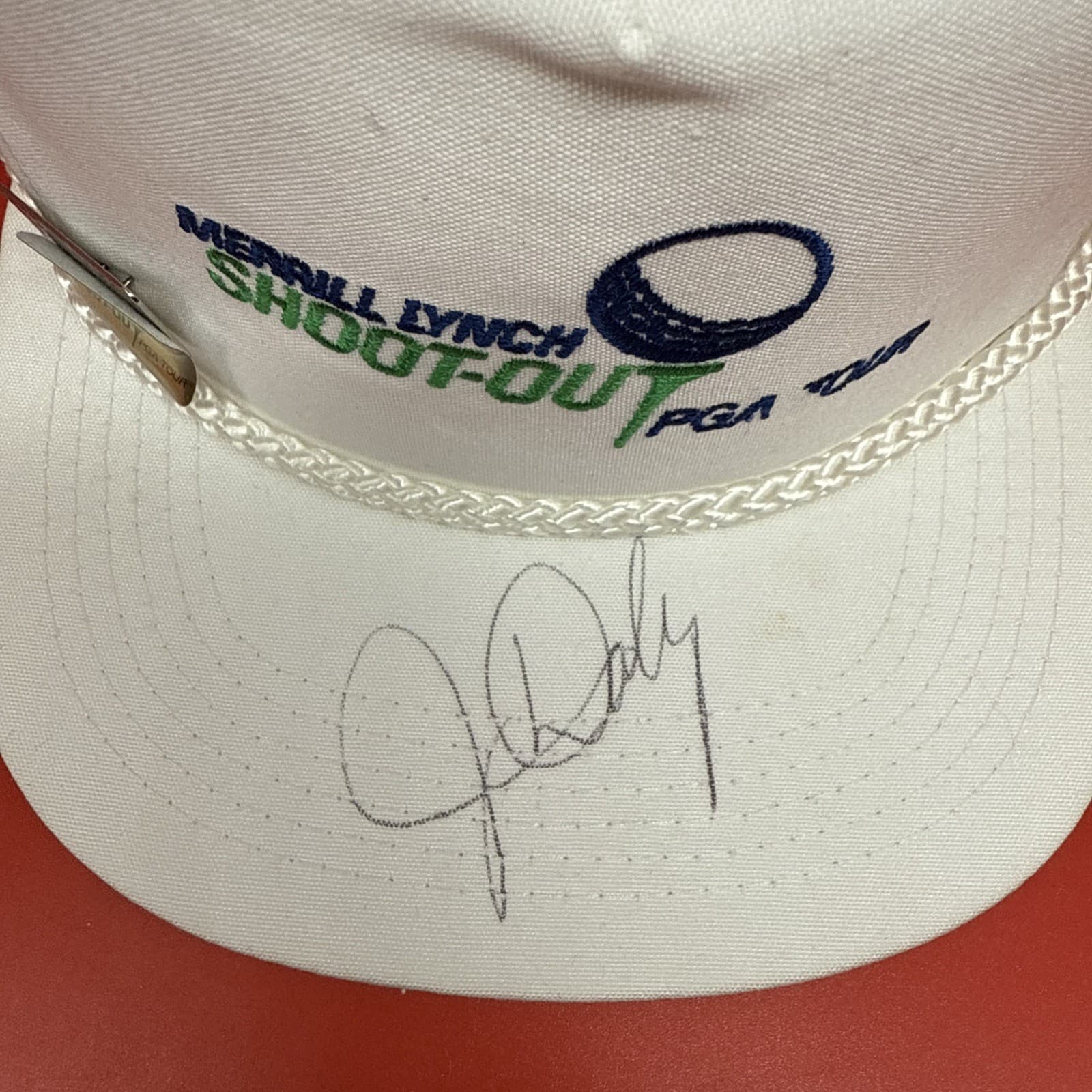 Merrill Lynch Shoot-out PGA Golf Tour Signed Hats John Daly Peter Jacobsen - Image 9