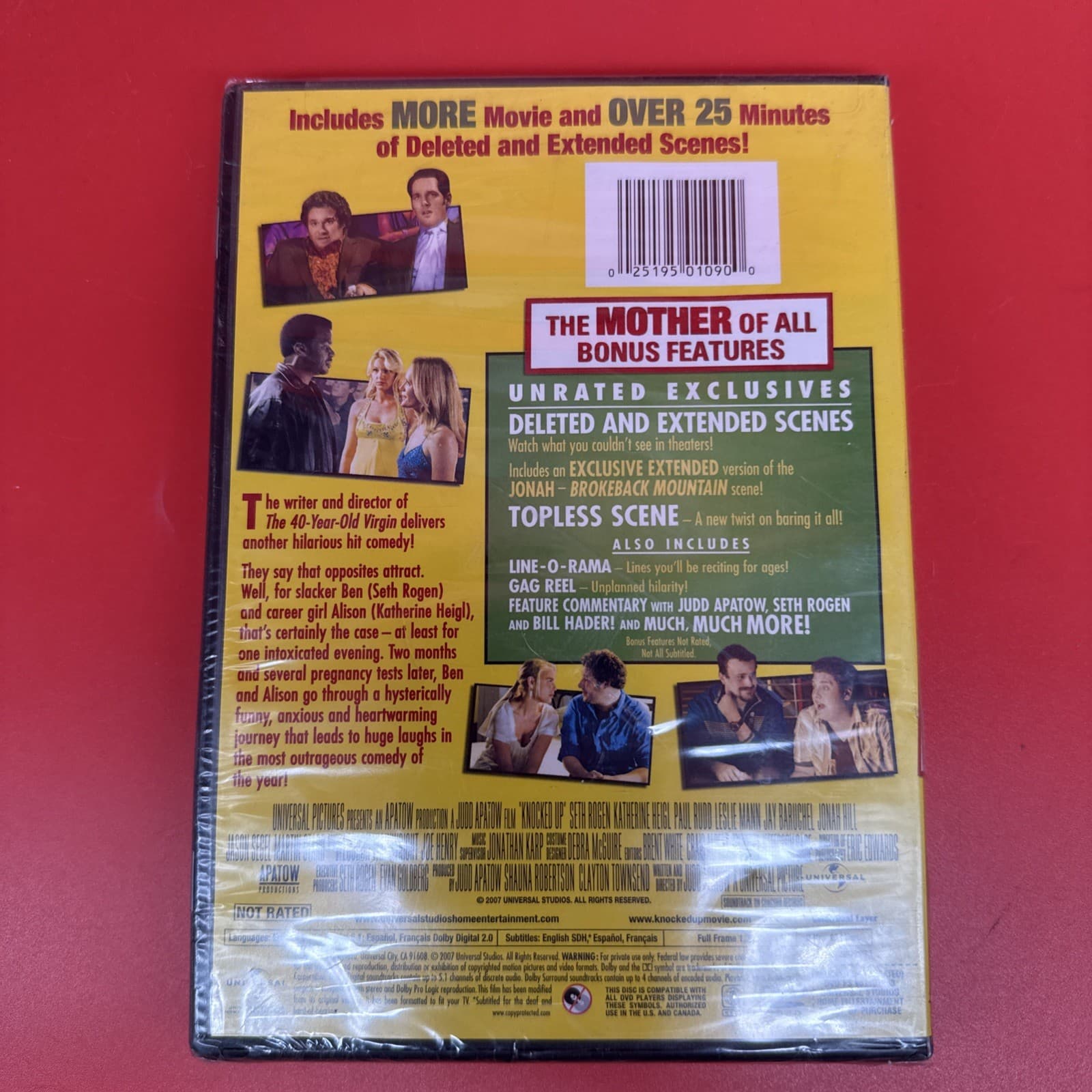 Knocked Up (DVD, 2007) Romantic Comedy Judd Apatow English, French, Spanish - Image 3