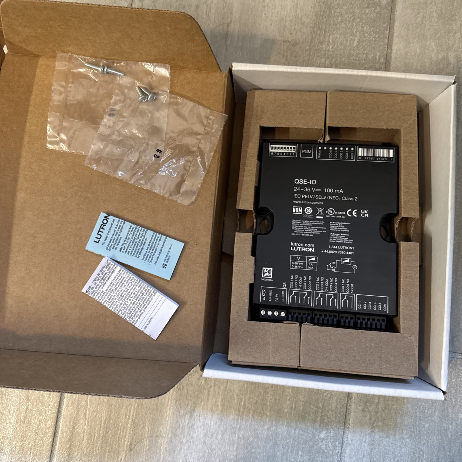 Lutron QSE-IO IEC PELV/SELV/NEC Class 2 Relay