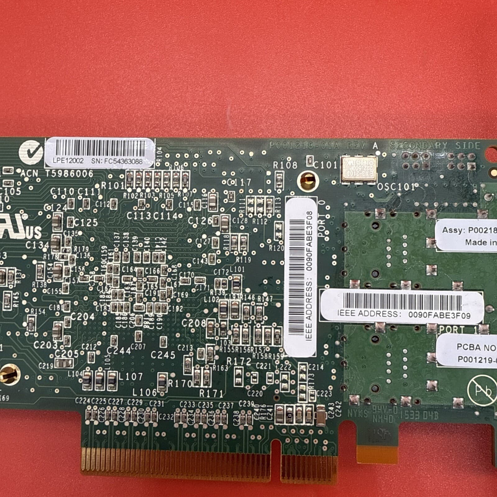 IBM 577D 00E0806 D77161 LPE12002 2P 8Gb FC FH HBA Adapter - Image 8