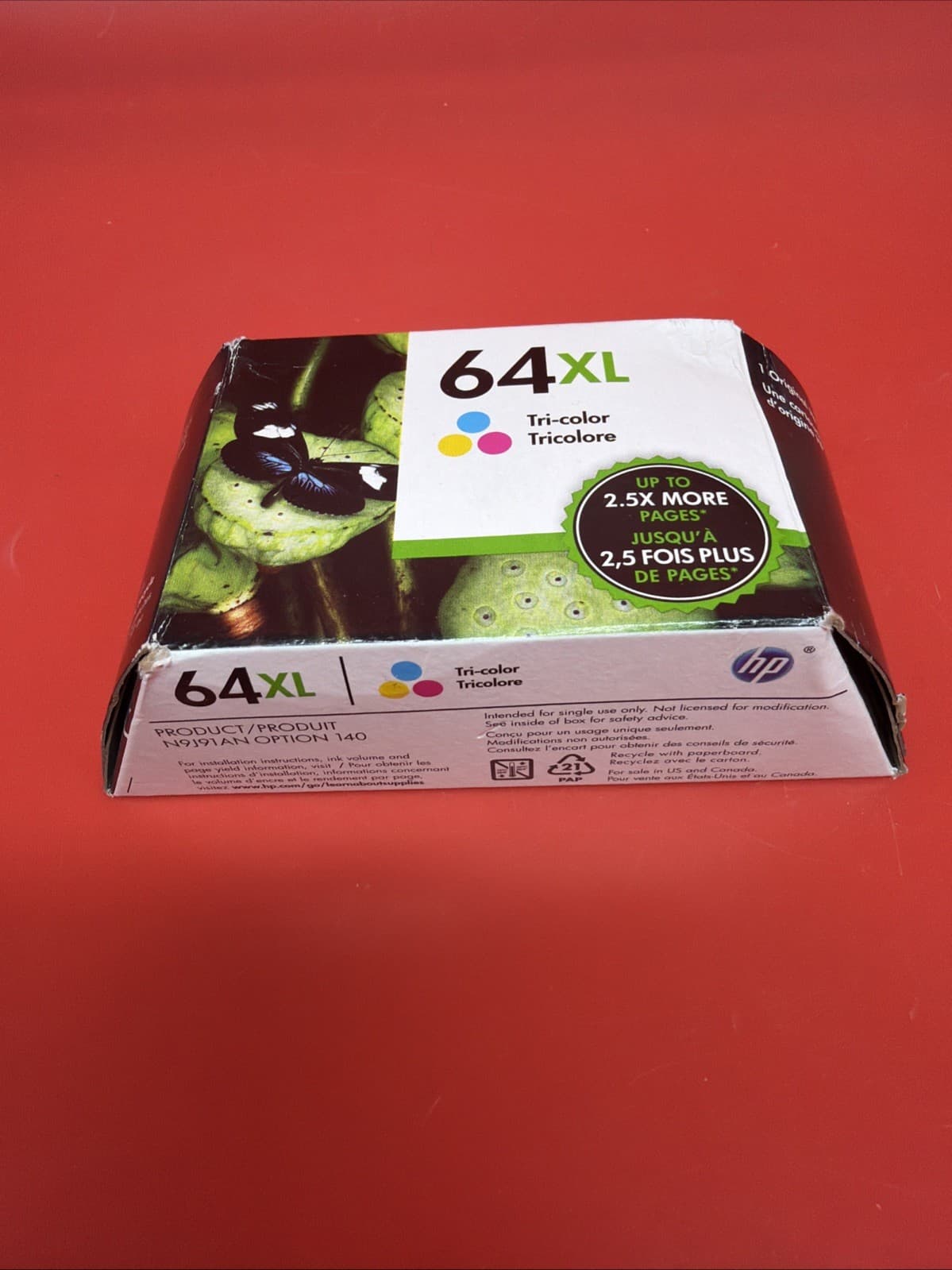 HP 64XL High Yield Ink Cartridge Tri-Color (N9J91AN) - Image 2