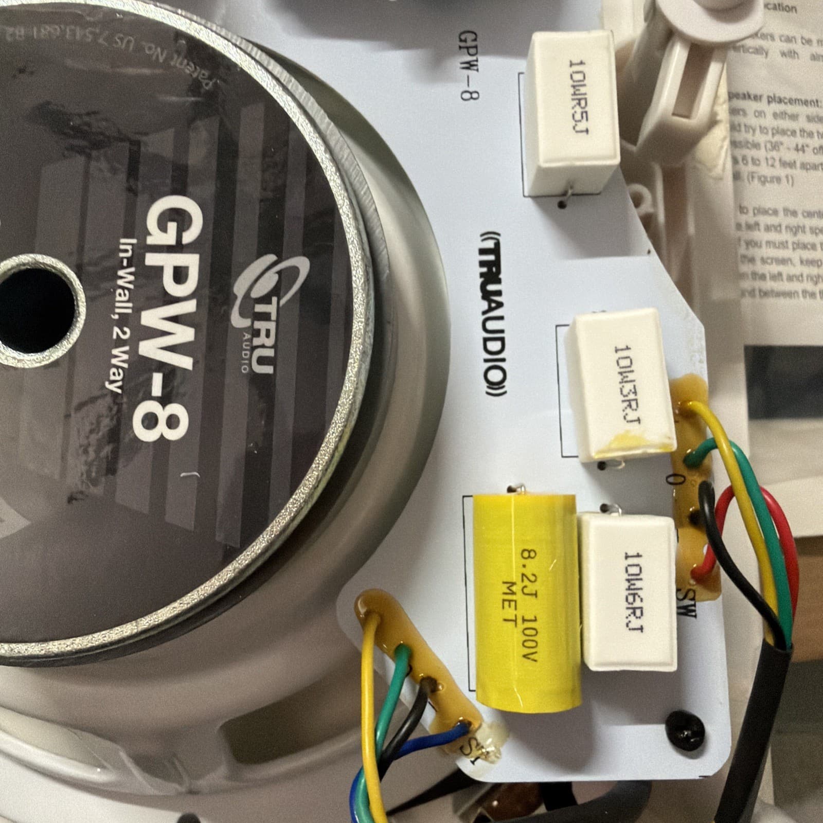TruAudio GPW-8 In Wall 2 Way Ghost 5-125w RMS Speaker - Image 10