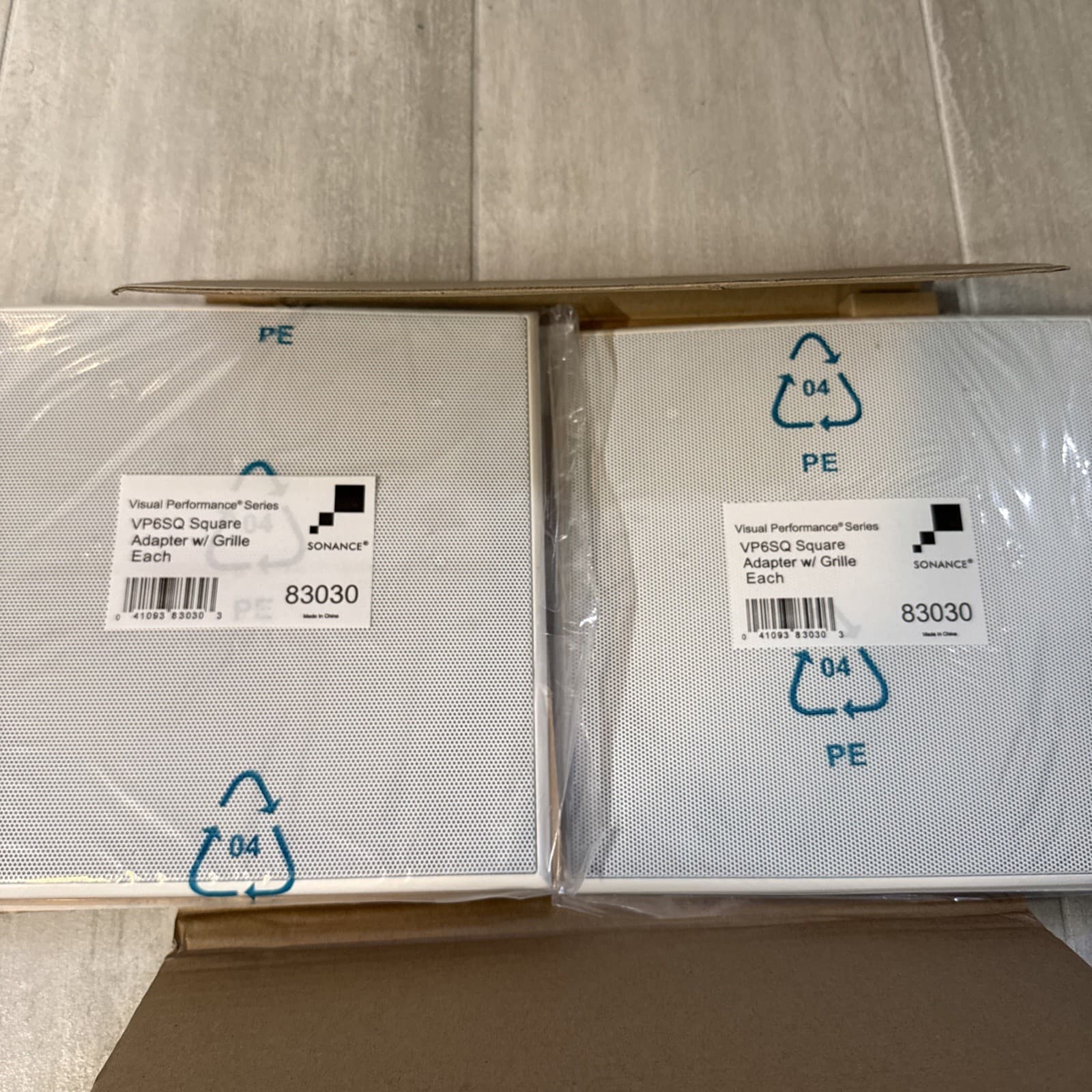 Sonance - VP6SQ Square Adapter & Grille (2-Pack) - Paintable White NEW!! 6.5" - Image 4