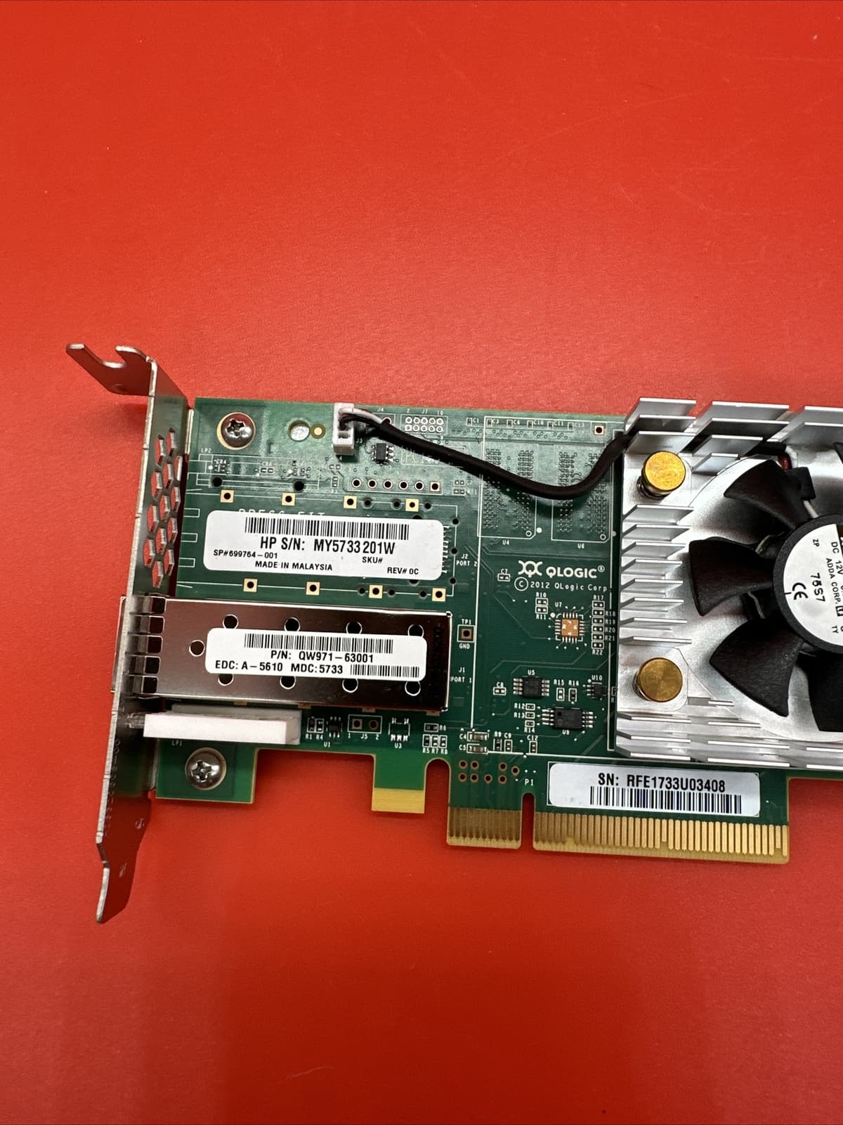 HPe QW971A SN1000Q 699764-001 16Gb SP FC Host Bus PCIe Half Height Adapter Wired - Image 2