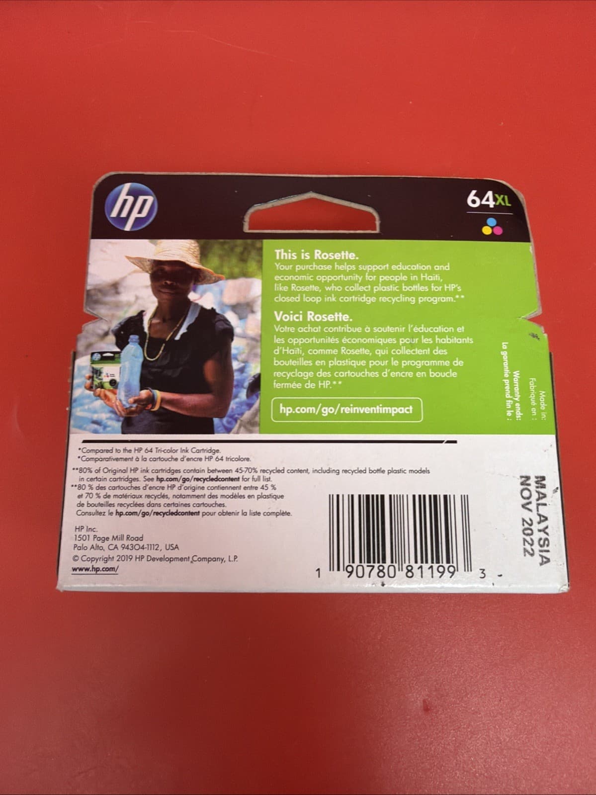 HP 64XL High Yield Ink Cartridge Tri-Color (N9J91AN) - Image 6