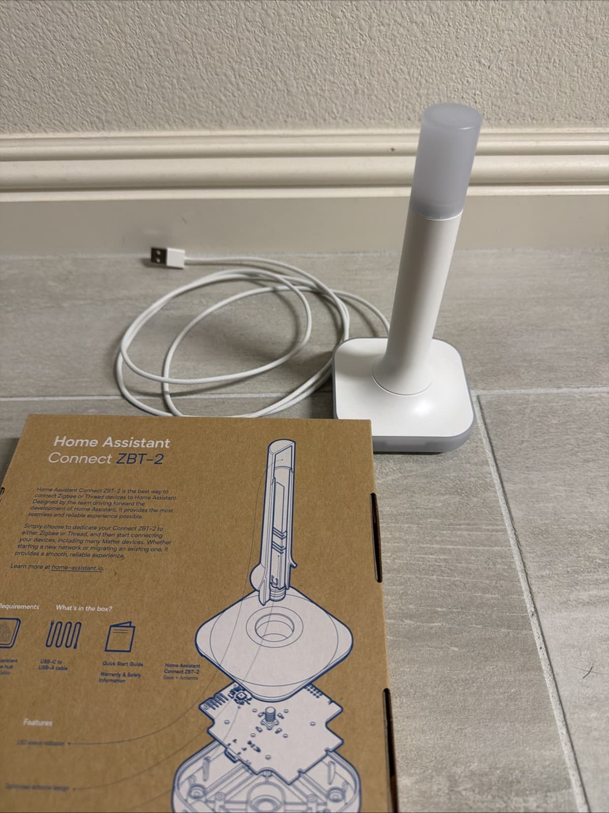 Home Assistant Connect ZBT-2 Zigbee / Thread USB-A Hub Antenna - Image 6