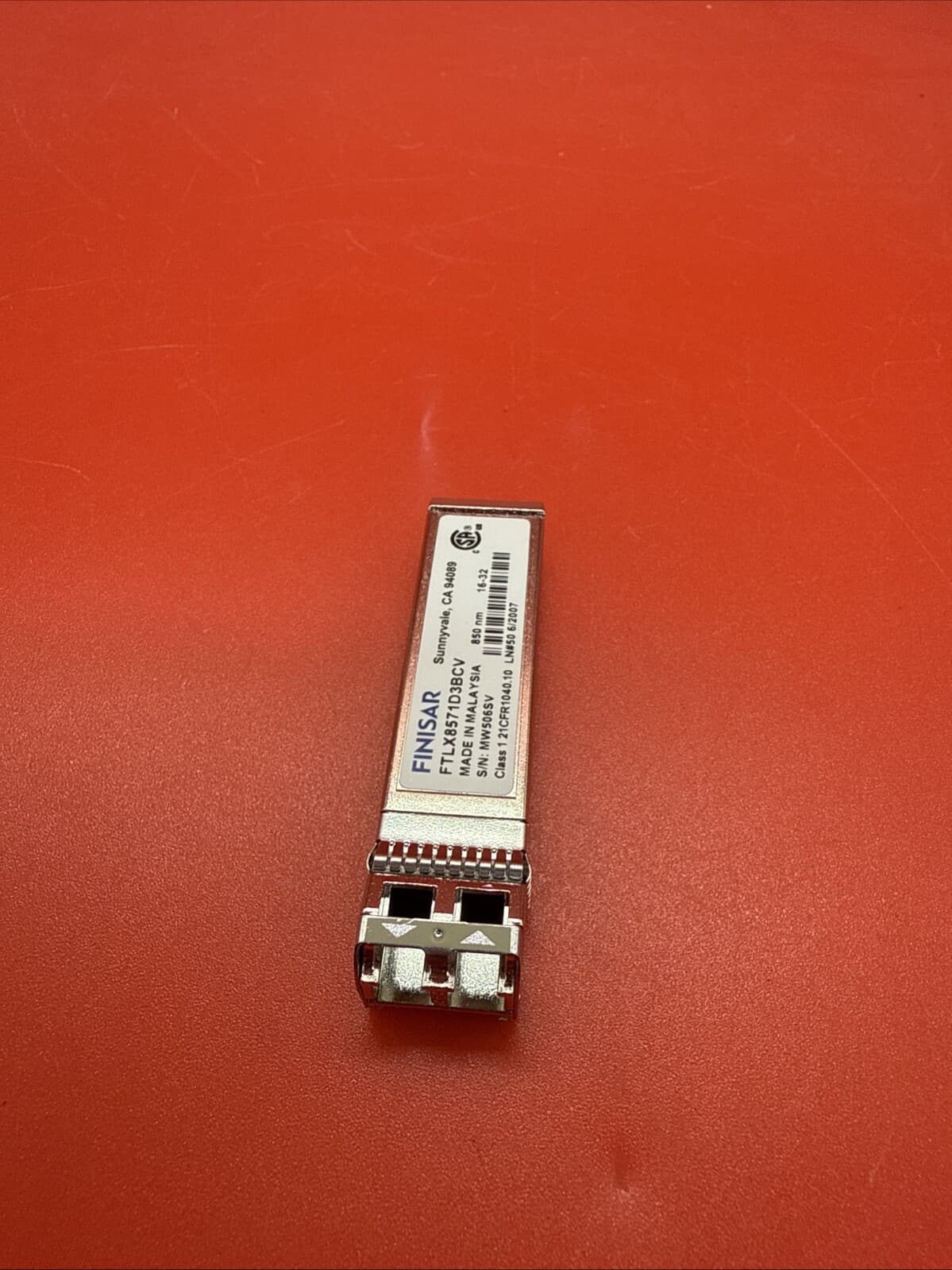 Finisar FTLX8571D3BCV 10GBASE SR 10Gb SFP SFP+ Transceiver Universal 10 Gbps - Image 2