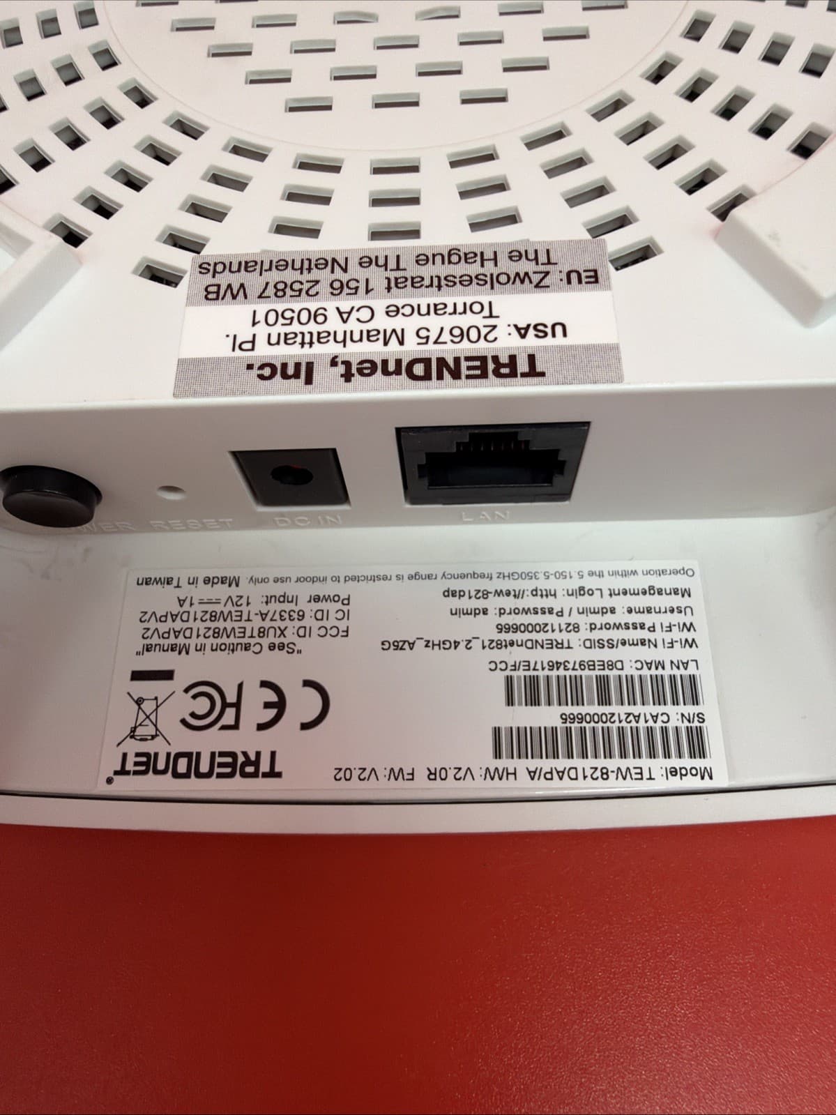 TRENDnet TEW-821 DAP /A Wireless Access Point - No Power Cord Included White - Image 6