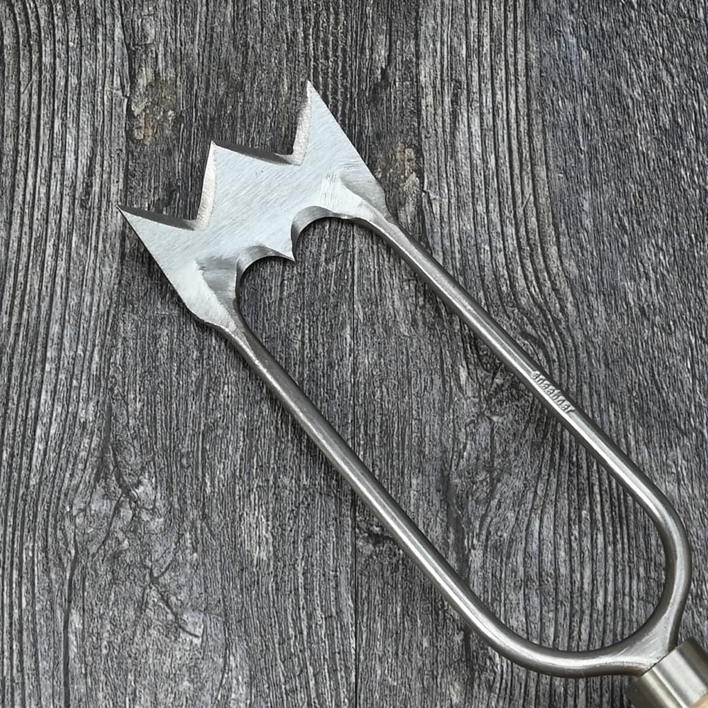 Sneeboer Royal Dutch Hand Hoe Stainless Steel Hand-Forged Cherry NEW - Image 4