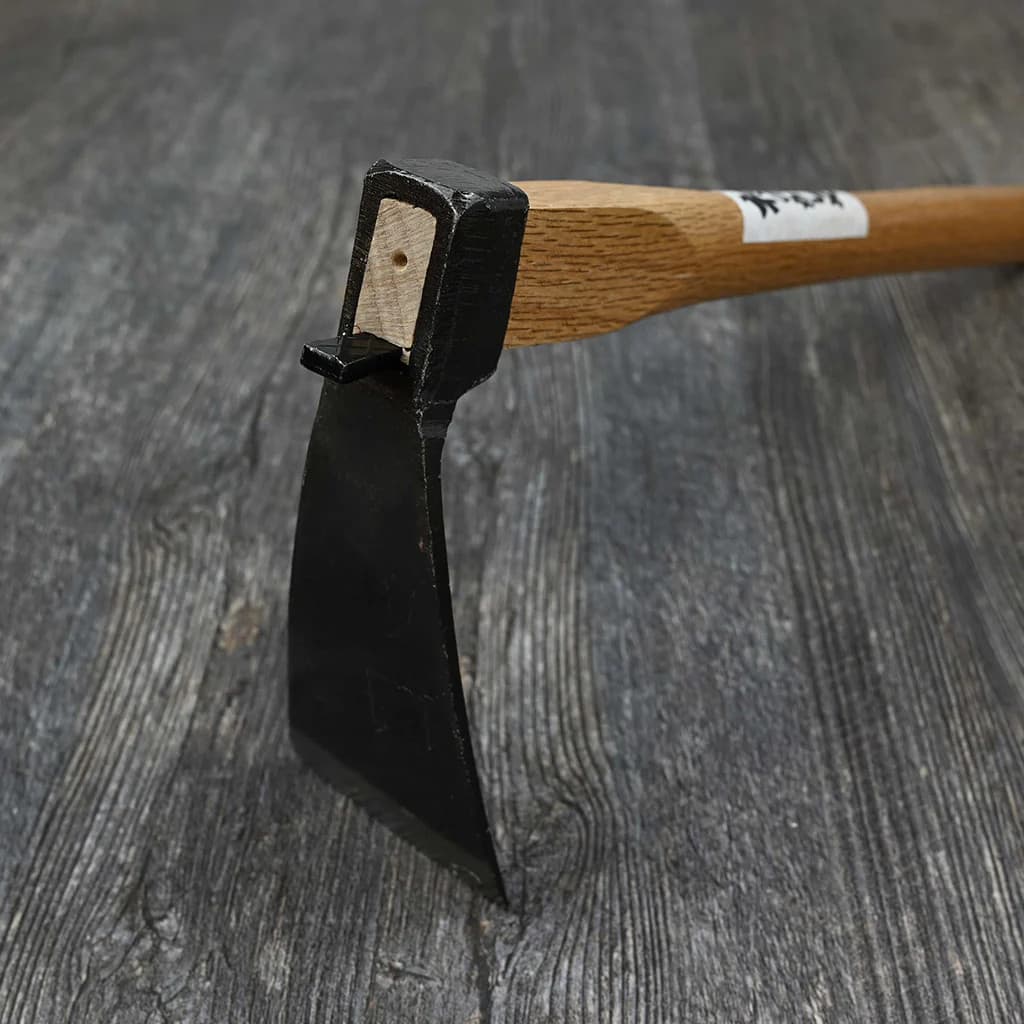 Japanese Bachi Gata Garden Hand Hoe Wood Handle Weeding Cultivating NEW - Image 3