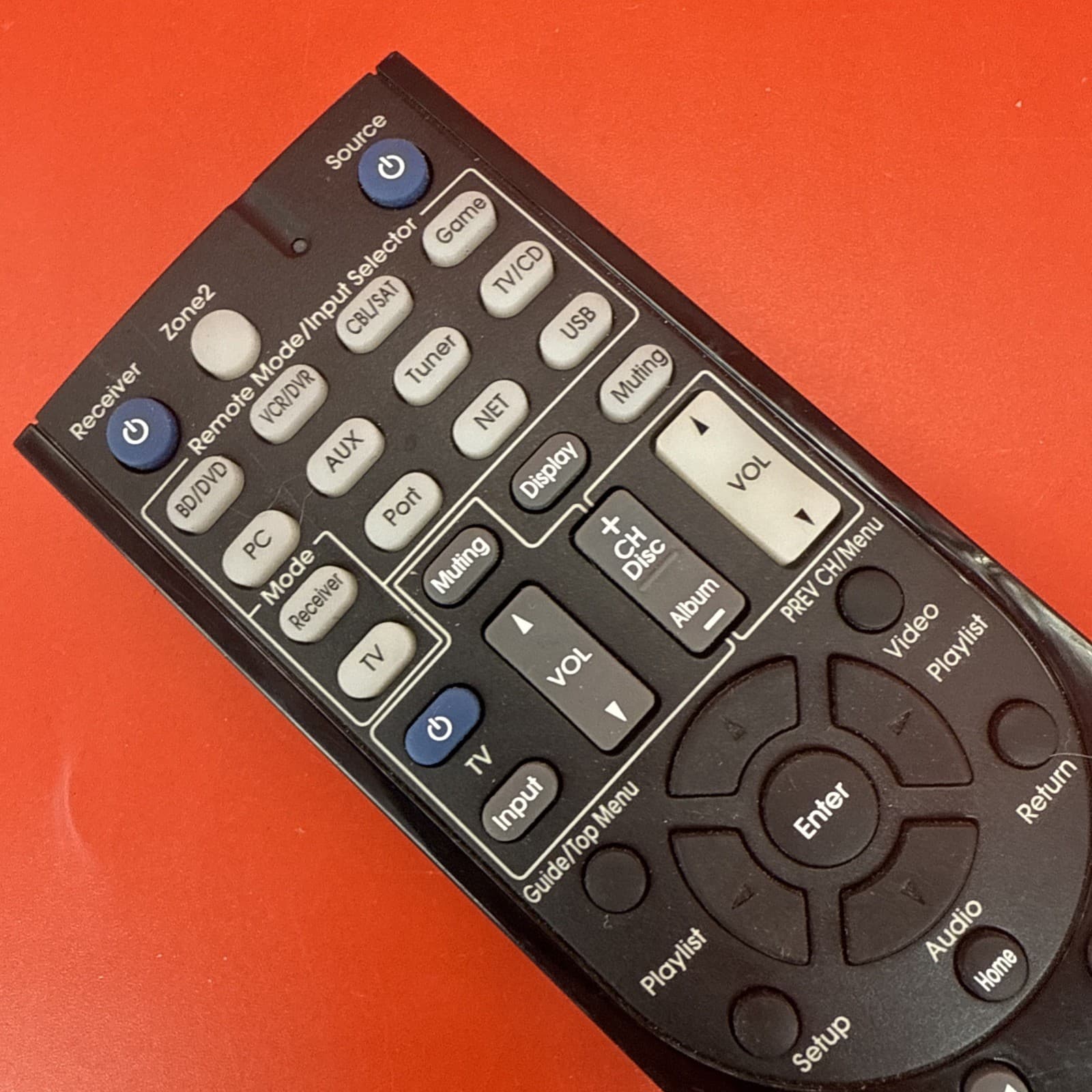 INTEGRA RC-804M Remote Control -ORIGINAL- Black For Integra - Image 2