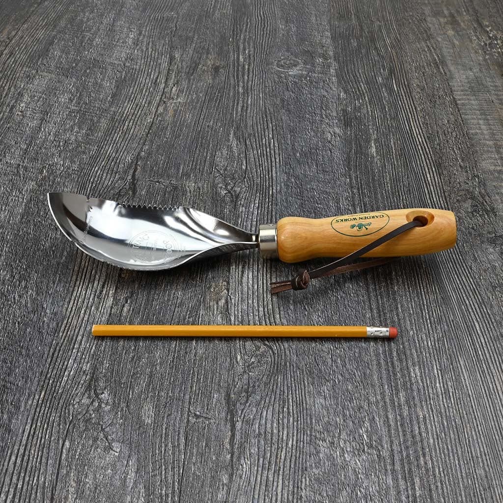 Garden Works Potting Scoop Garden Trowel Stainless Steel Wood Handle NEW - Image 5