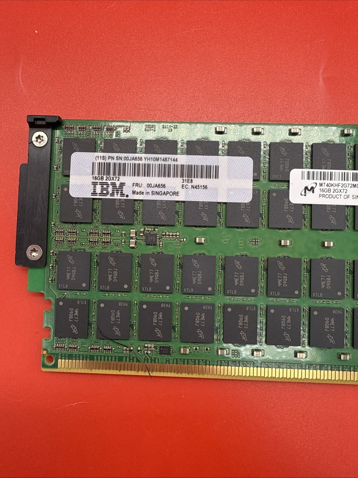 IBM 00JA656 N45156 31E8 16GB MT40KHF2G72MDZ-1G6E4B50B Server Ram DDR3 SDRAM - Image 2